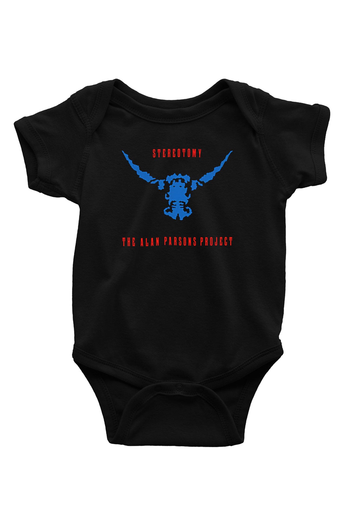 Alan Persons Project Baskılı Unisex Siyah Bebek Body - Zıbın