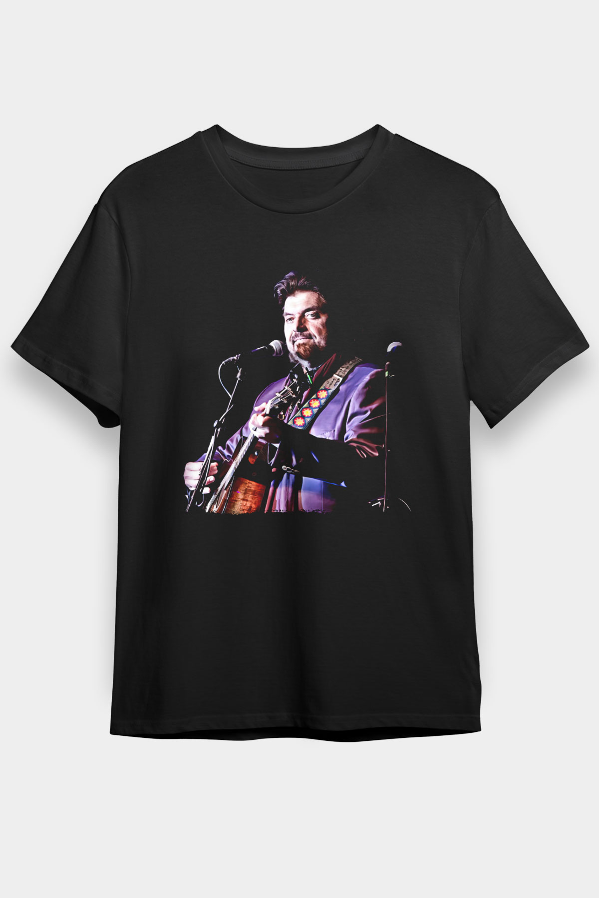 Alan Persons Project Baskılı Unisex Siyah Tişört - Tshirt