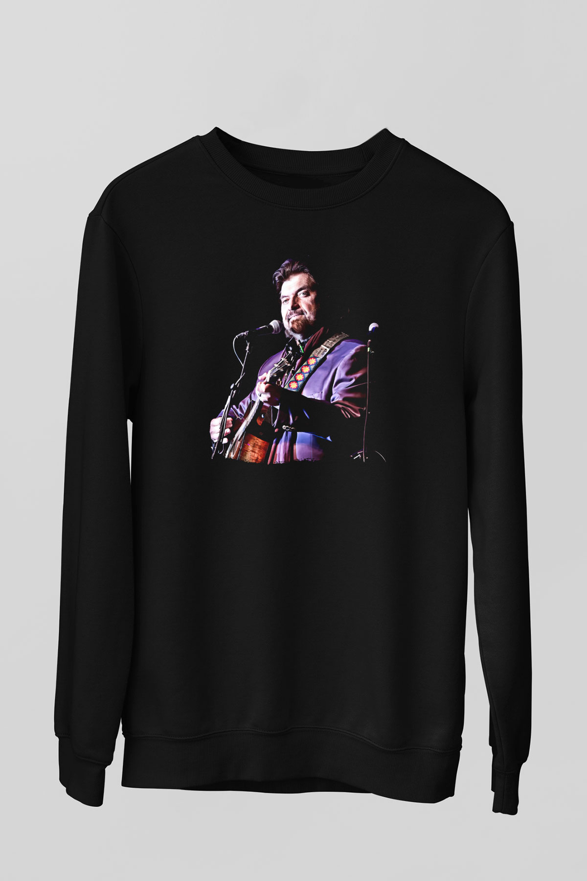 Alan Persons Project Baskılı Unisex Siyah Sweatshirt