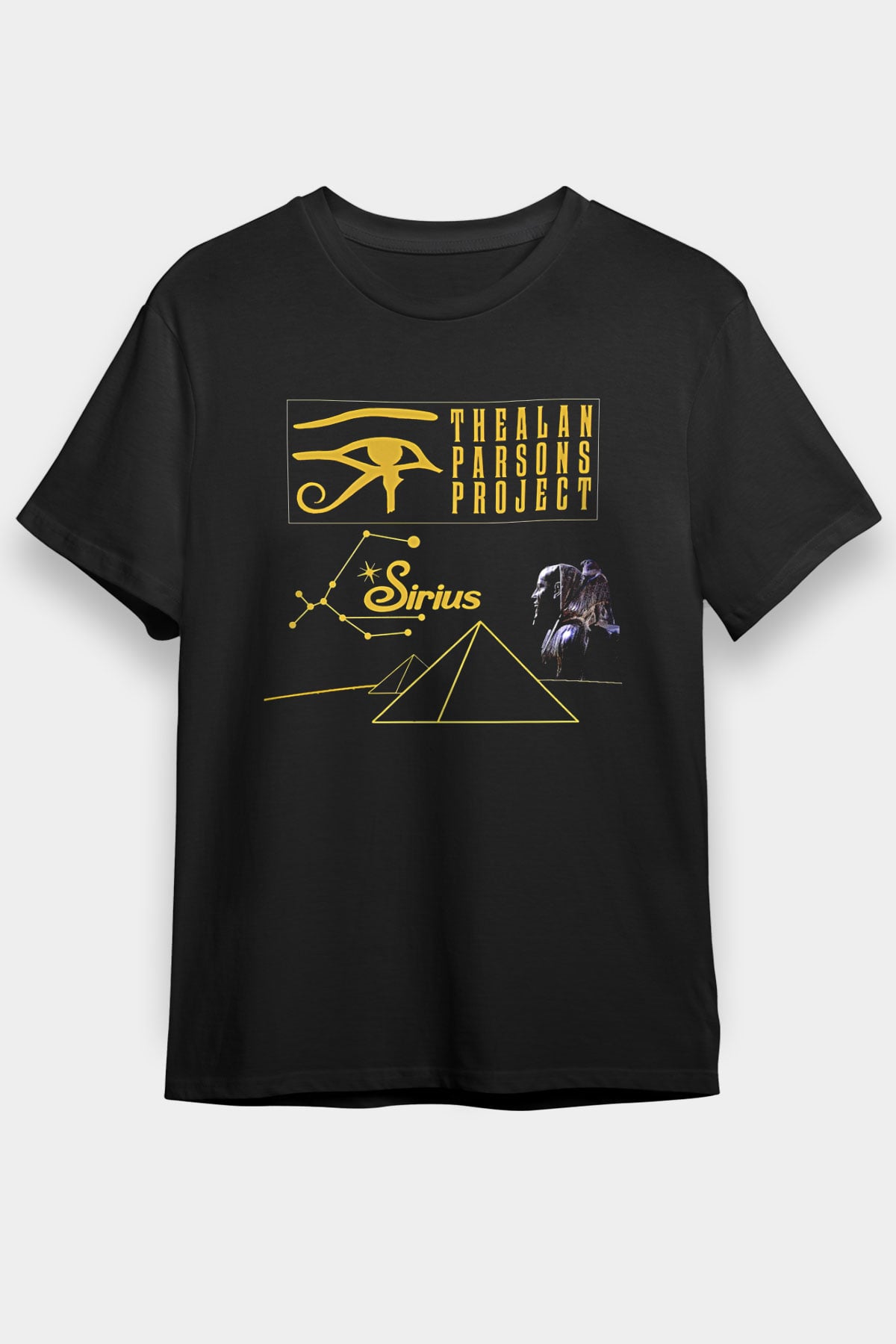 Alan Persons Project Baskılı Unisex Siyah Tişört - Tshirt