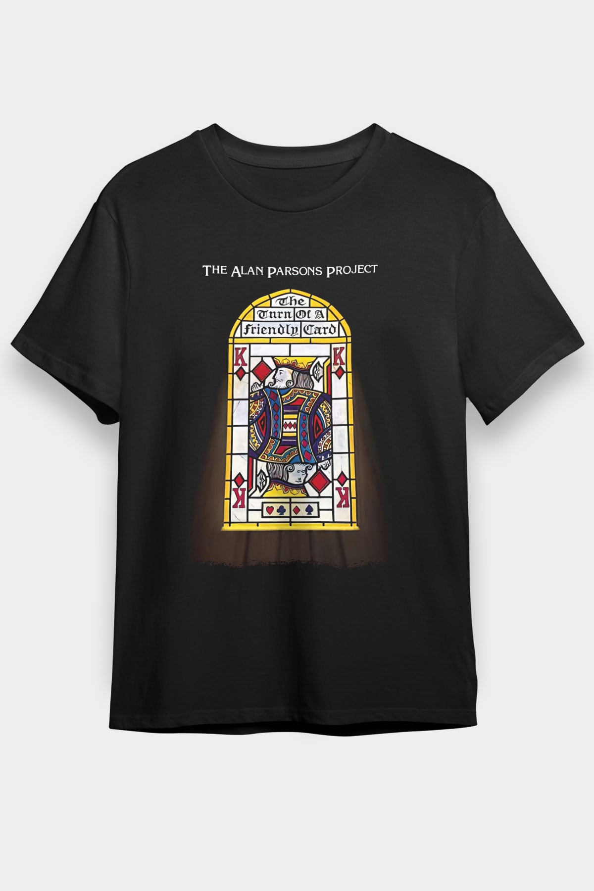 Alan Persons Project Baskılı Unisex Siyah Tişört - Tshirt