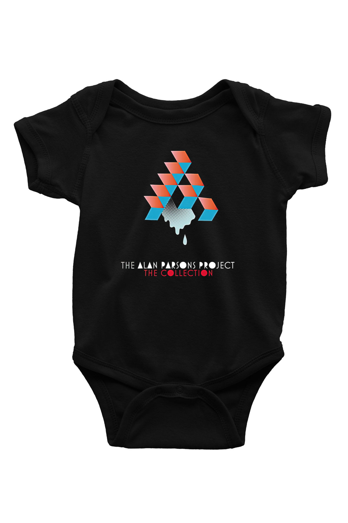 Alan Persons Project Baskılı Unisex Siyah Bebek Body - Zıbın