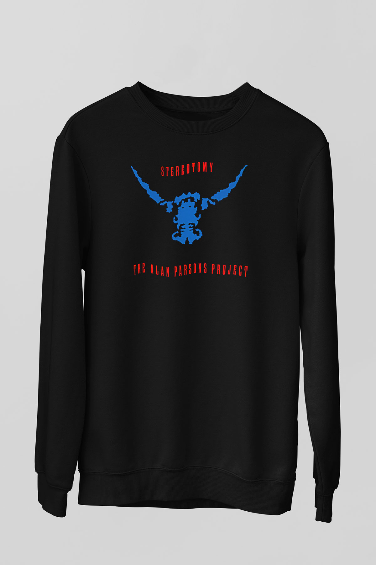 Alan Persons Project Baskılı Unisex Siyah Sweatshirt