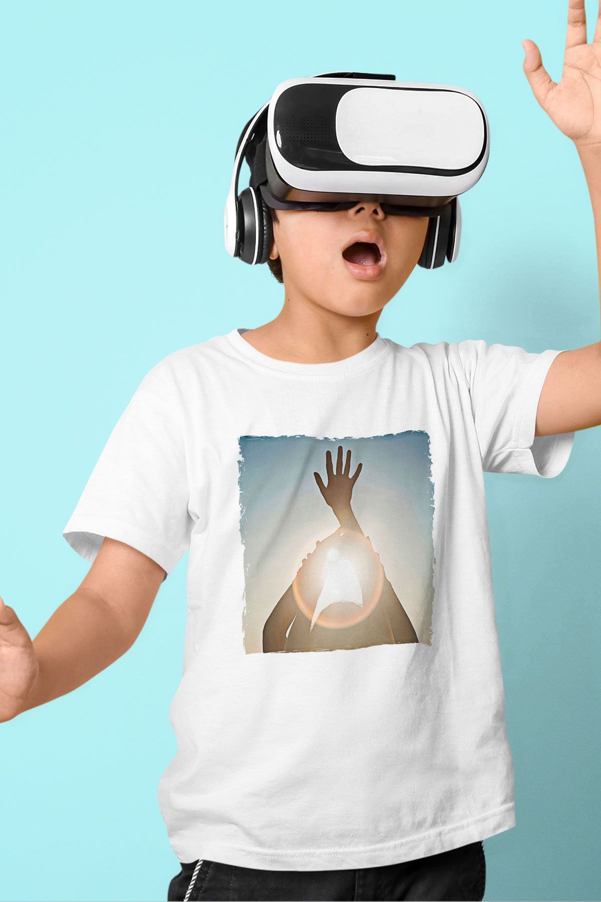 Alcest Baskılı Beyaz Unisex Beyaz Çocuk Tişört - Tshirt