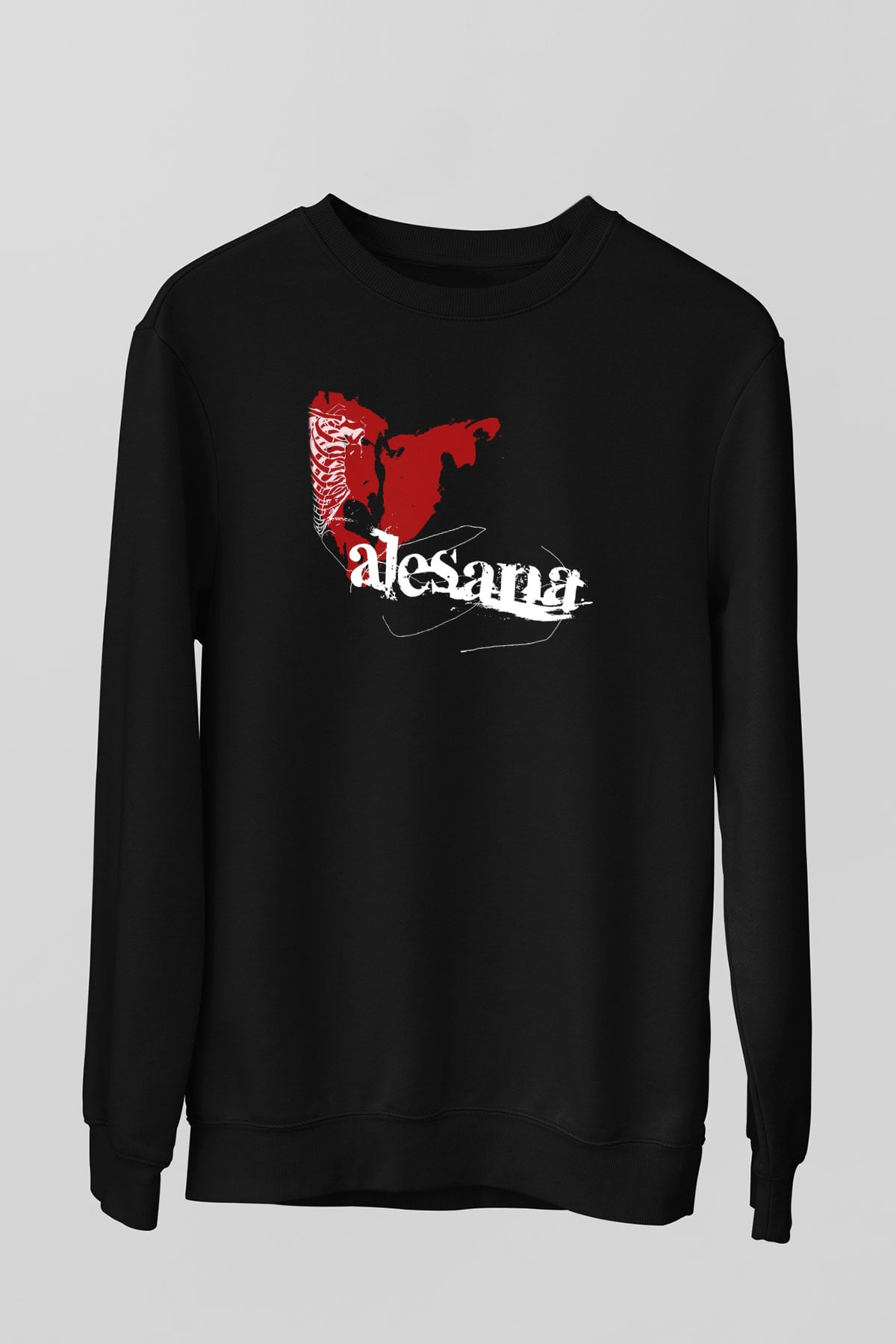 Alesana Siyah Unisex Sweatshirt