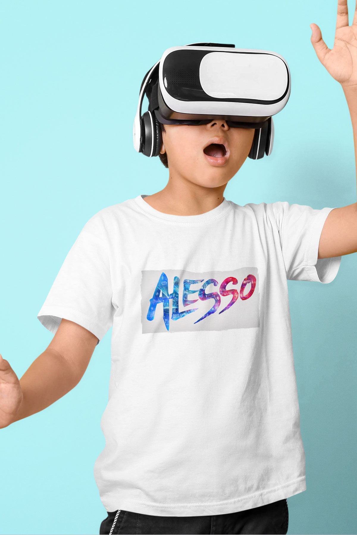 Alesso Beyaz Unisex Çocuk Tişört