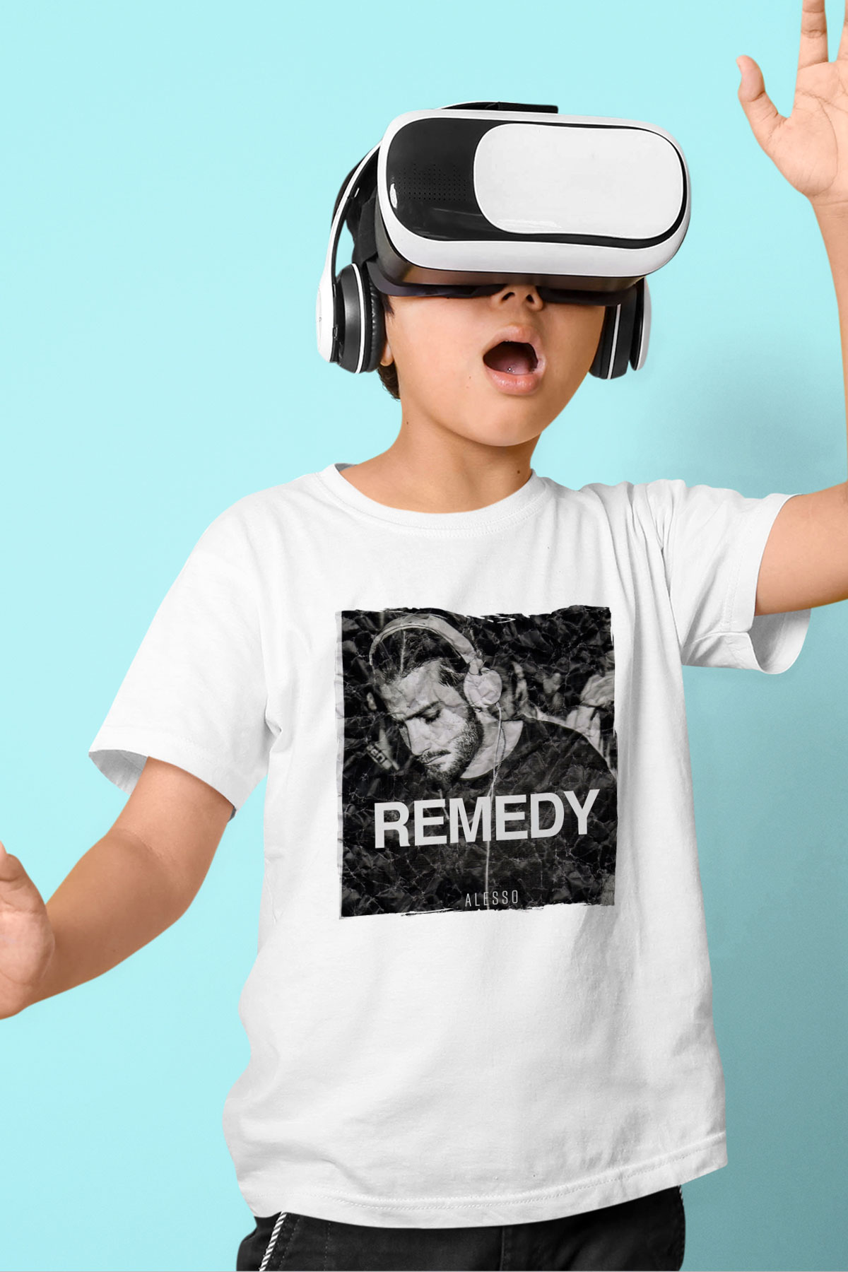 Alesso Beyaz Unisex Çocuk Tişört