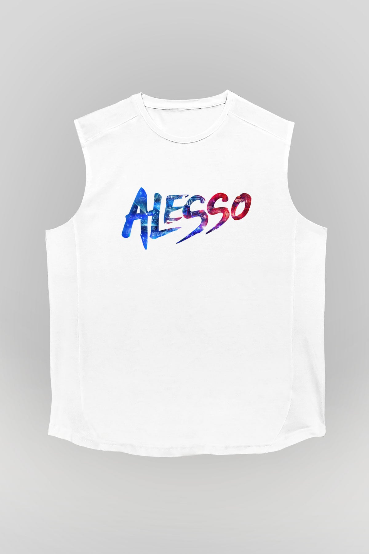 Alesso Beyaz Unisex Kolsuz Tişört