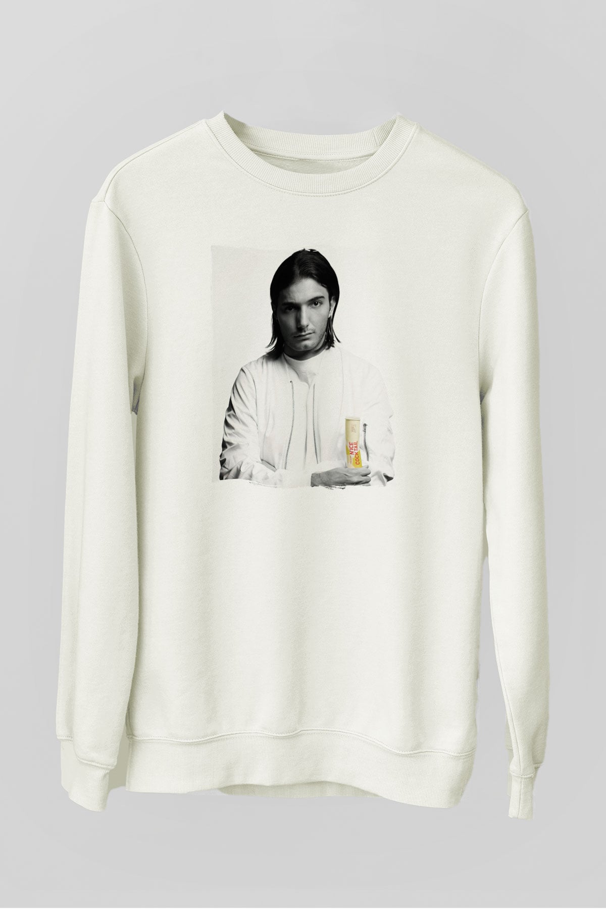 Alesso Beyaz Unisex Sweatshirt