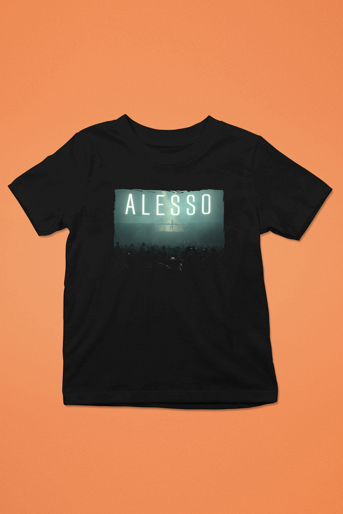 Alesso Siyah Unisex Çocuk Tişört