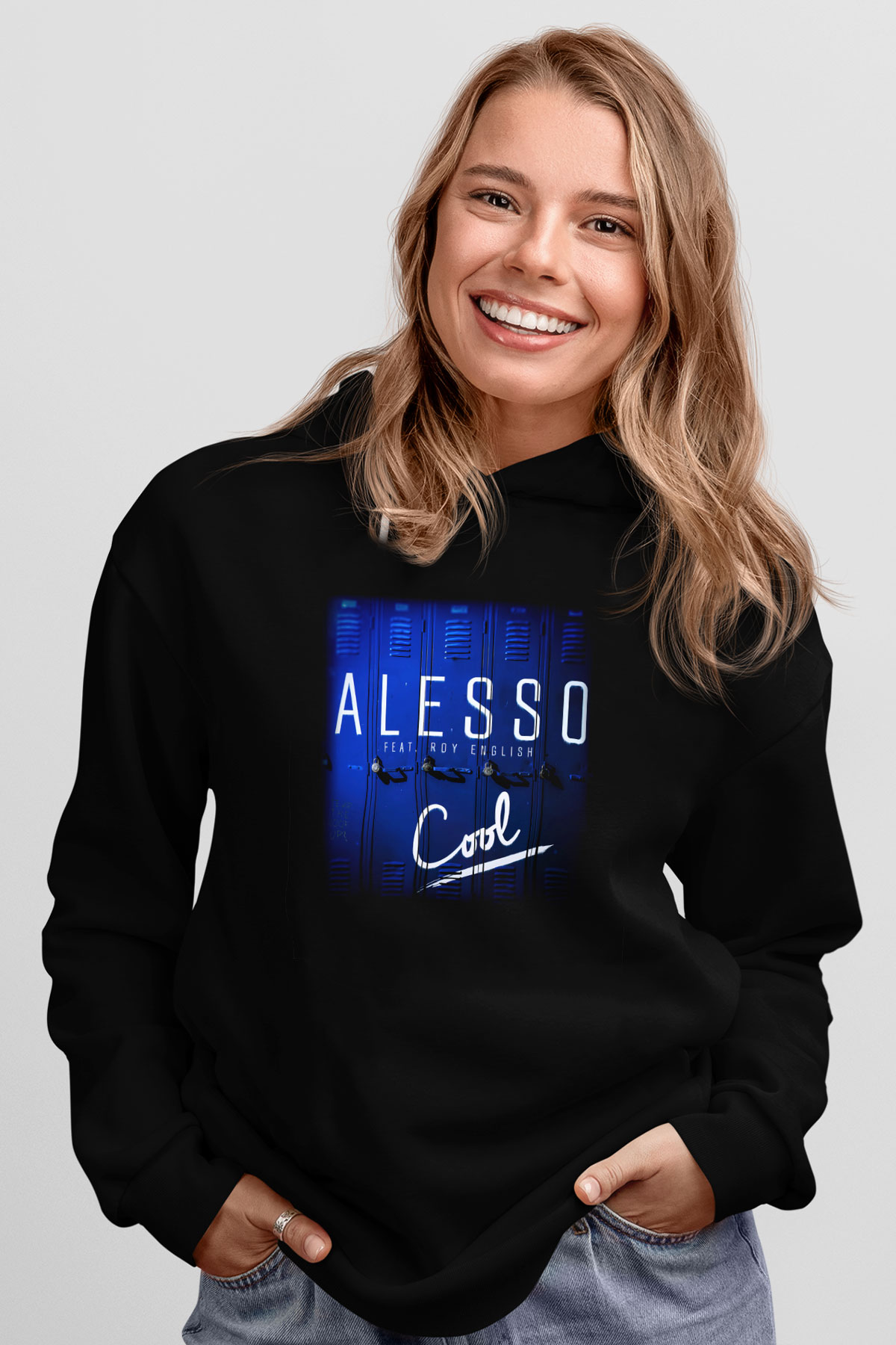 Alesso Siyah Unisex Hoodie