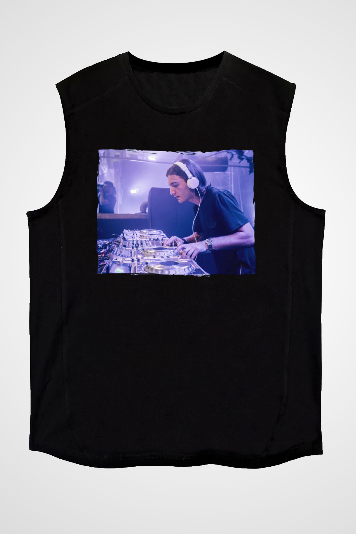 Alesso Siyah Unisex Kolsuz Tişört