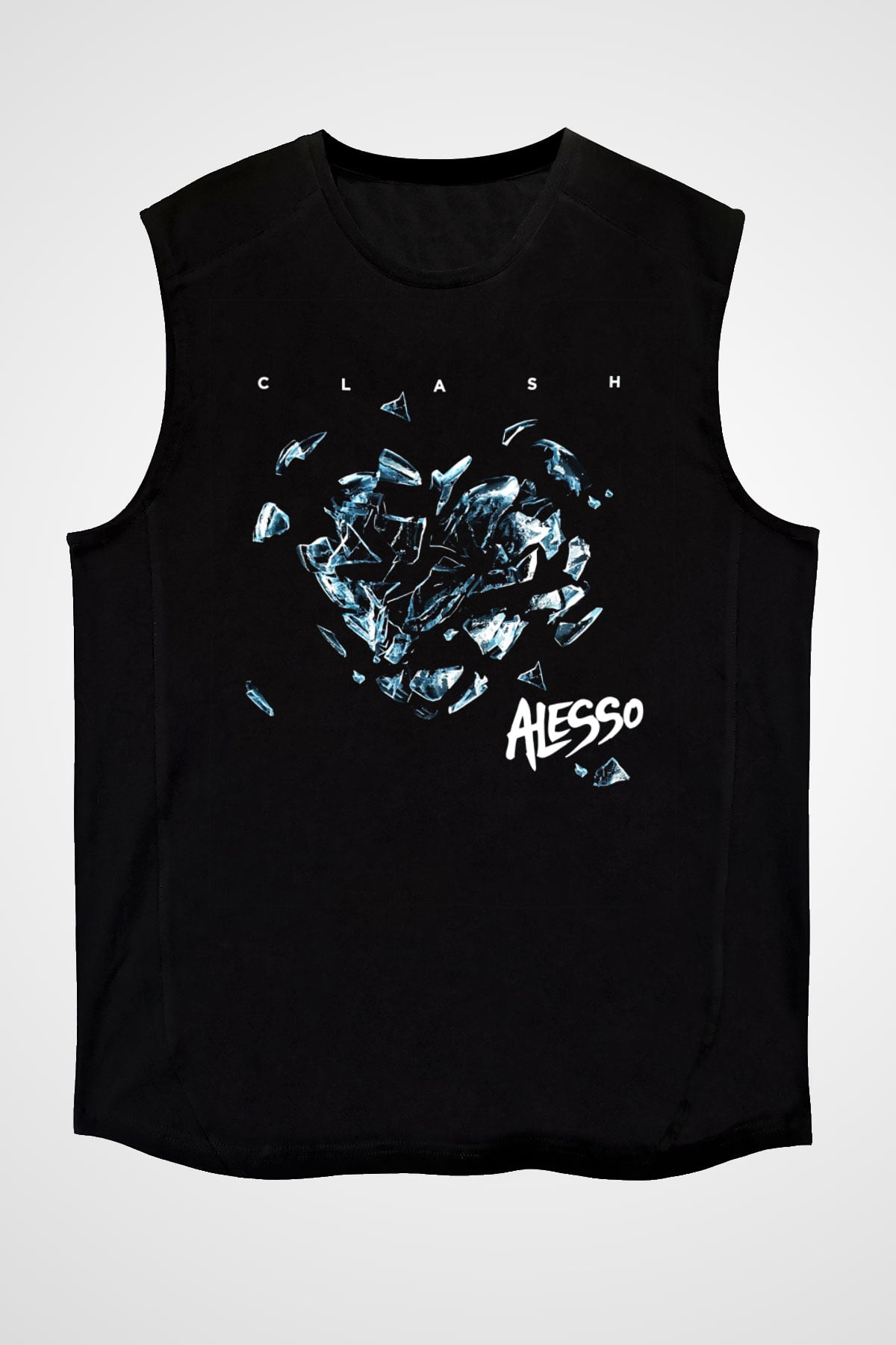 Alesso Siyah Unisex Kolsuz Tişört