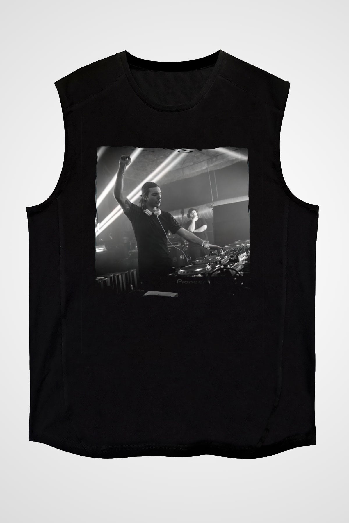 Alesso Siyah Unisex Kolsuz Tişört