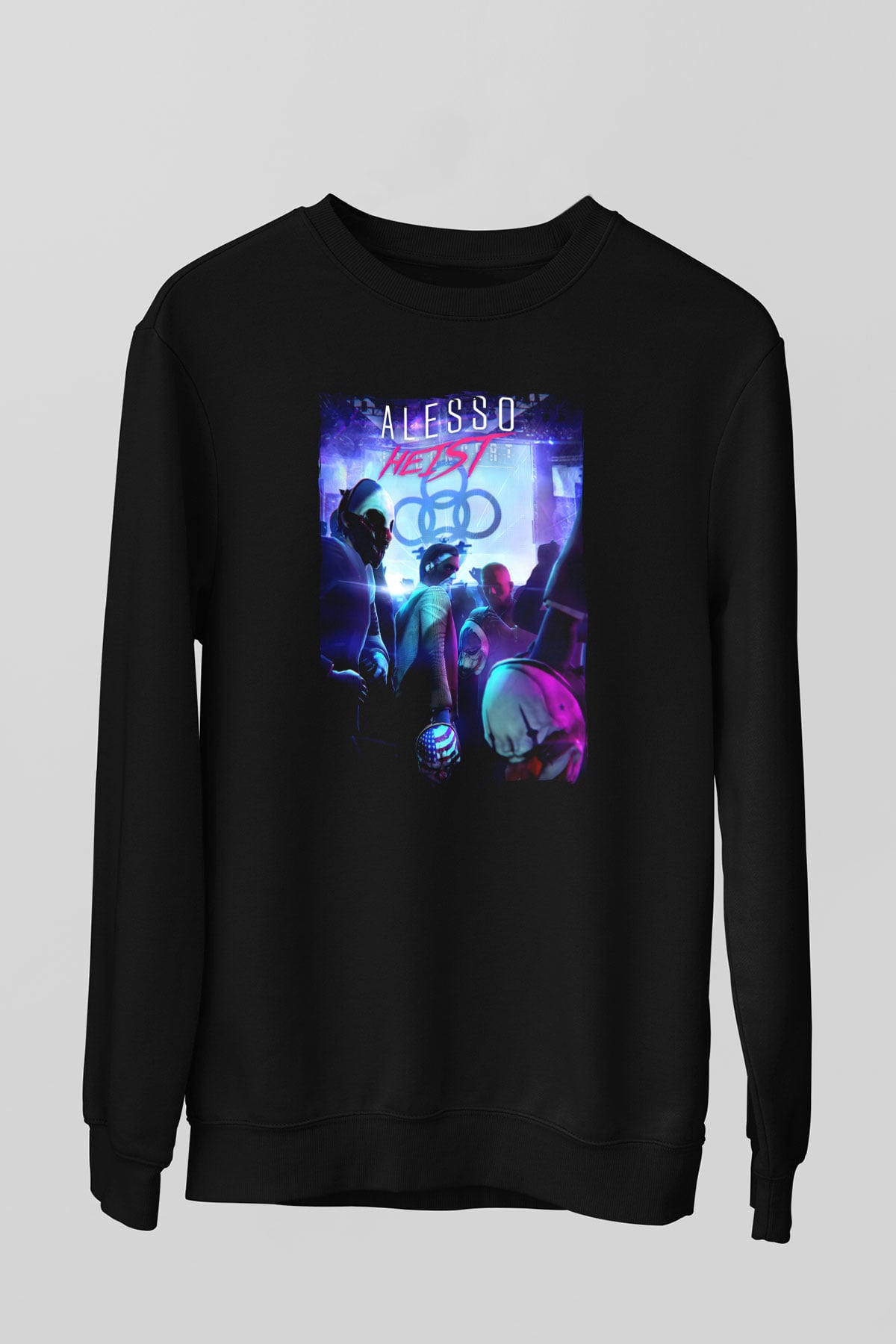 Alesso Siyah Unisex Sweatshirt