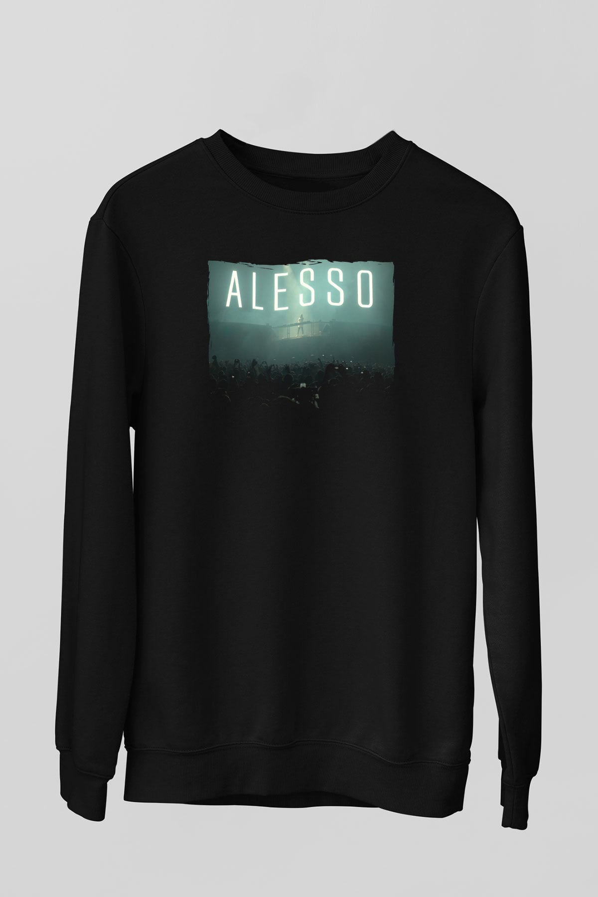 Alesso Siyah Unisex Sweatshirt