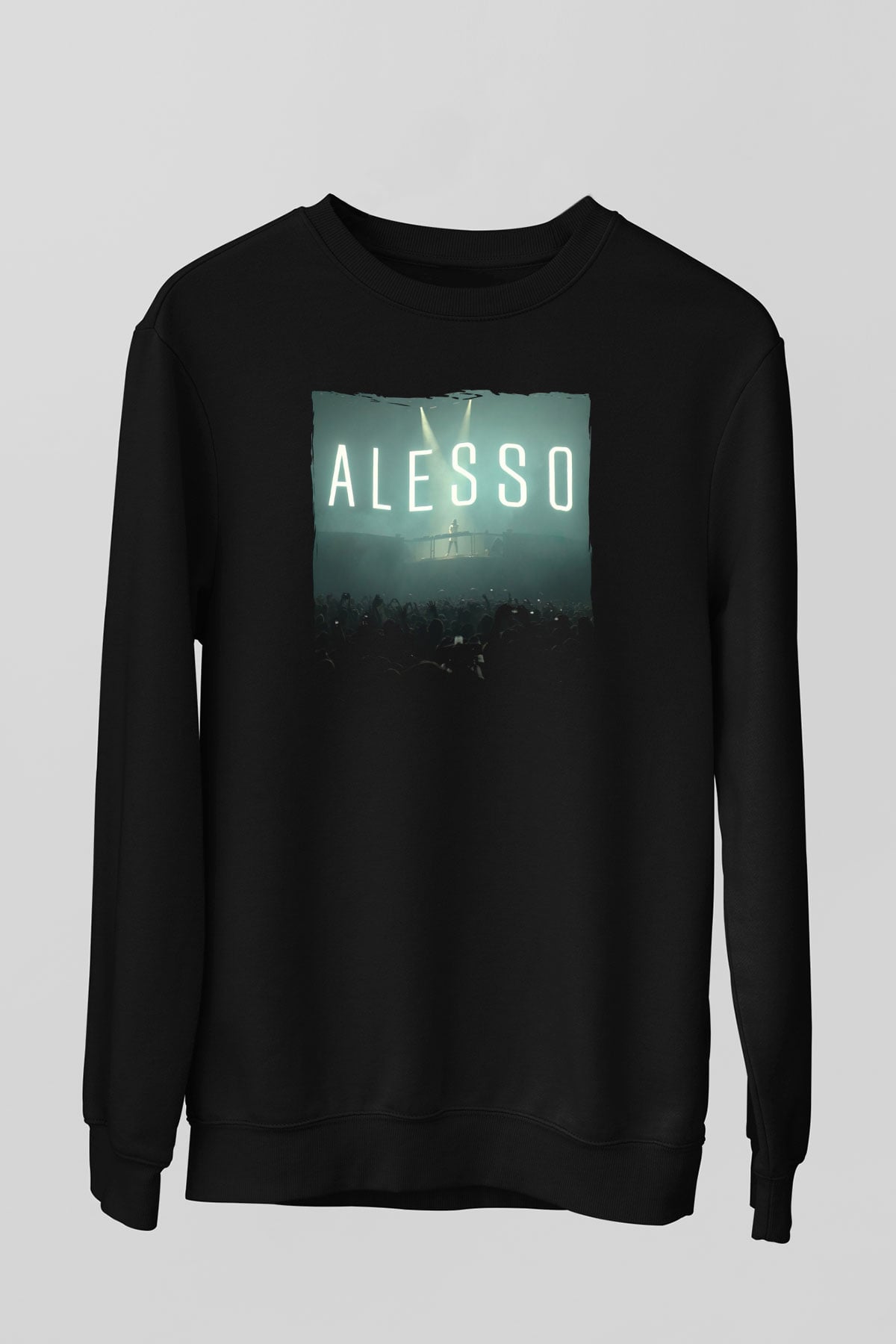 Alesso Siyah Unisex Sweatshirt