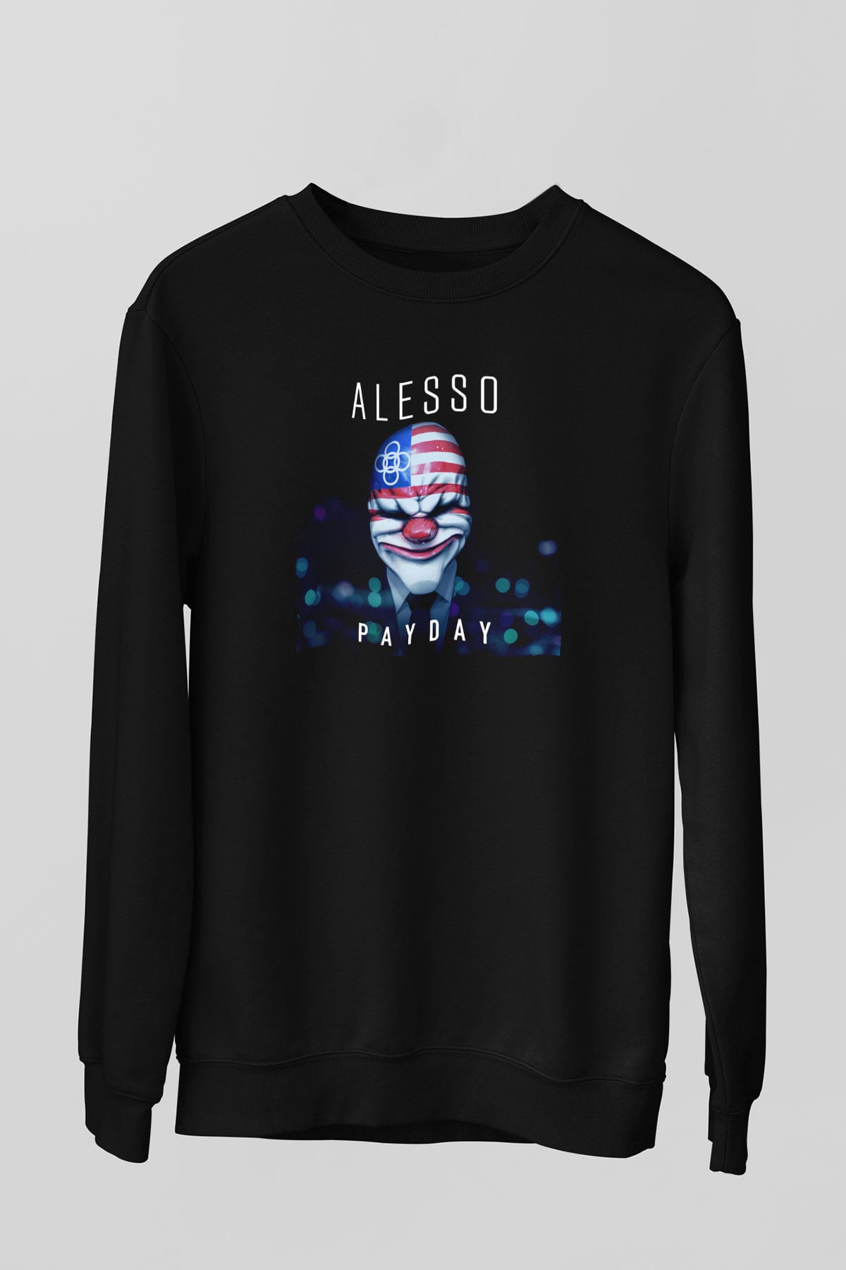 Alesso Siyah Unisex Sweatshirt