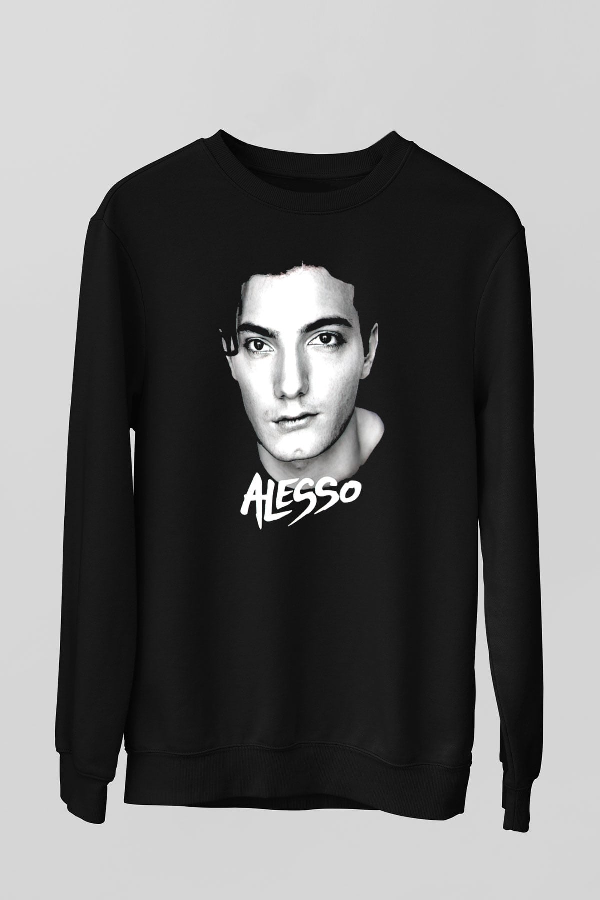 Alesso Siyah Unisex Sweatshirt