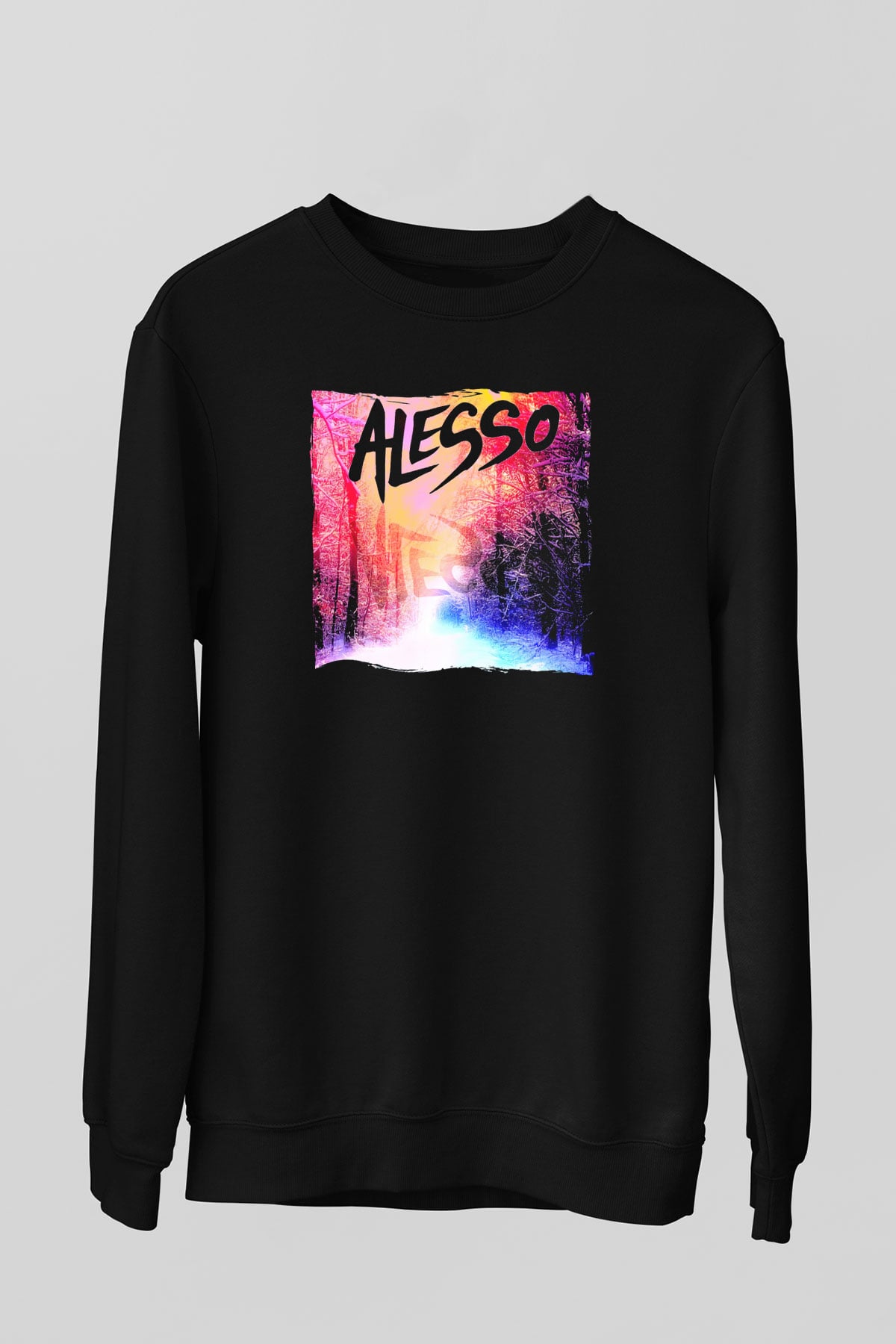 Alesso Siyah Unisex Sweatshirt