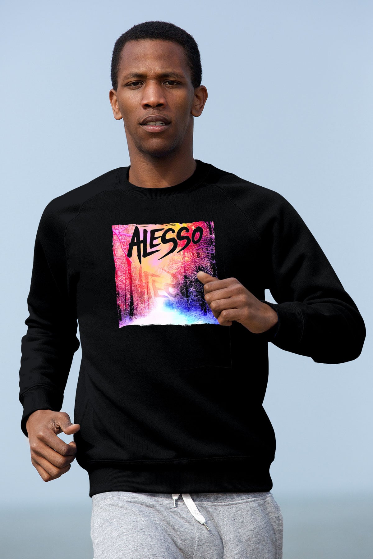 Alesso Siyah Unisex Sweatshirt