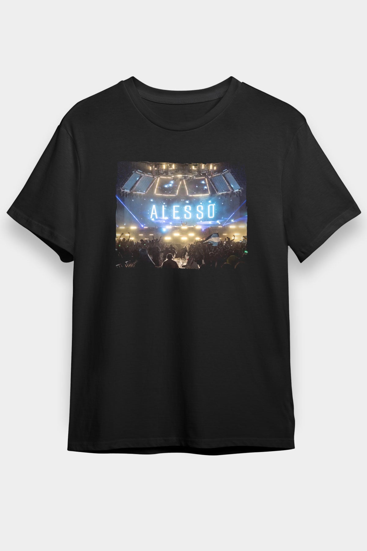 Alesso Siyah Unisex Tişört T-Shirt - TişörtFabrikası