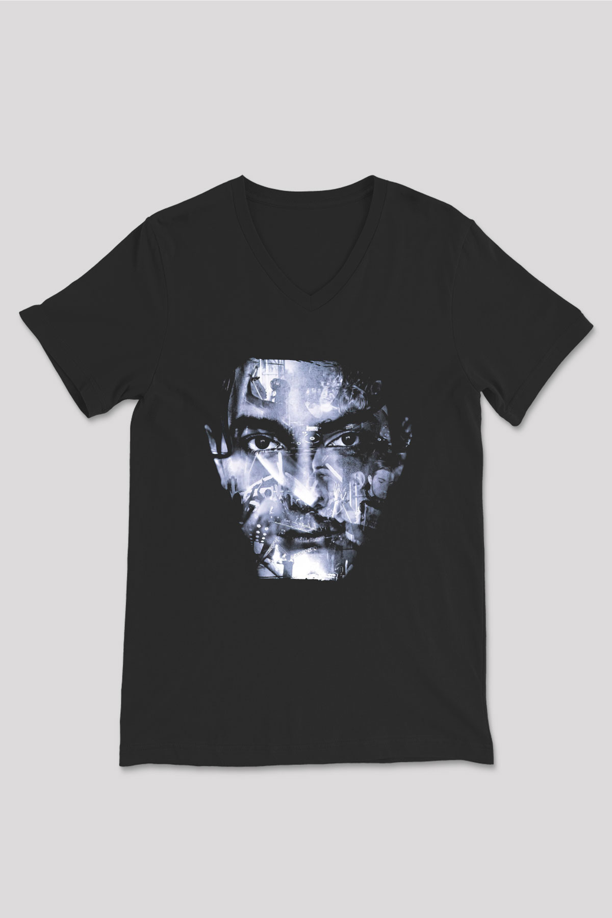 Alesso Siyah Unisex V Yaka Tişört