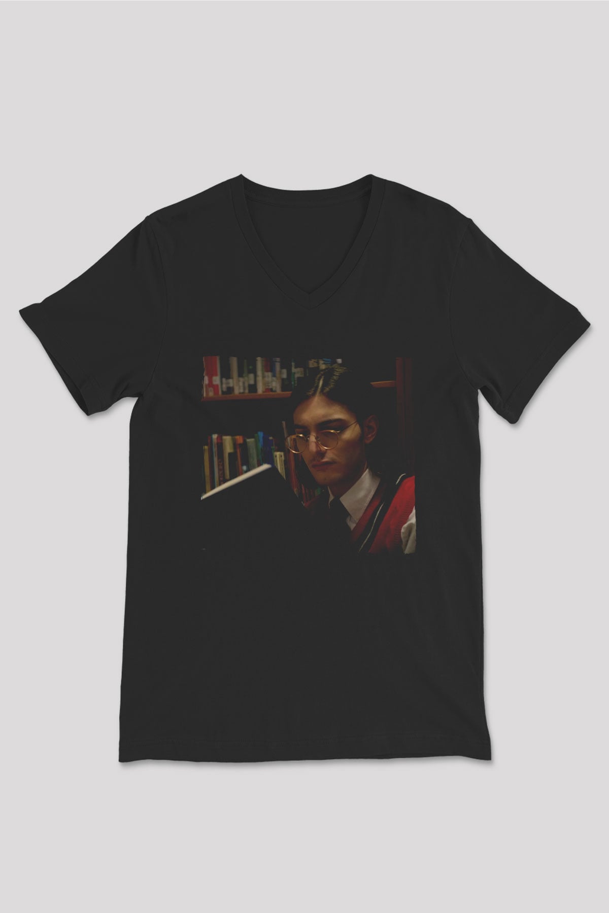 Alesso Siyah Unisex V Yaka Tişört
