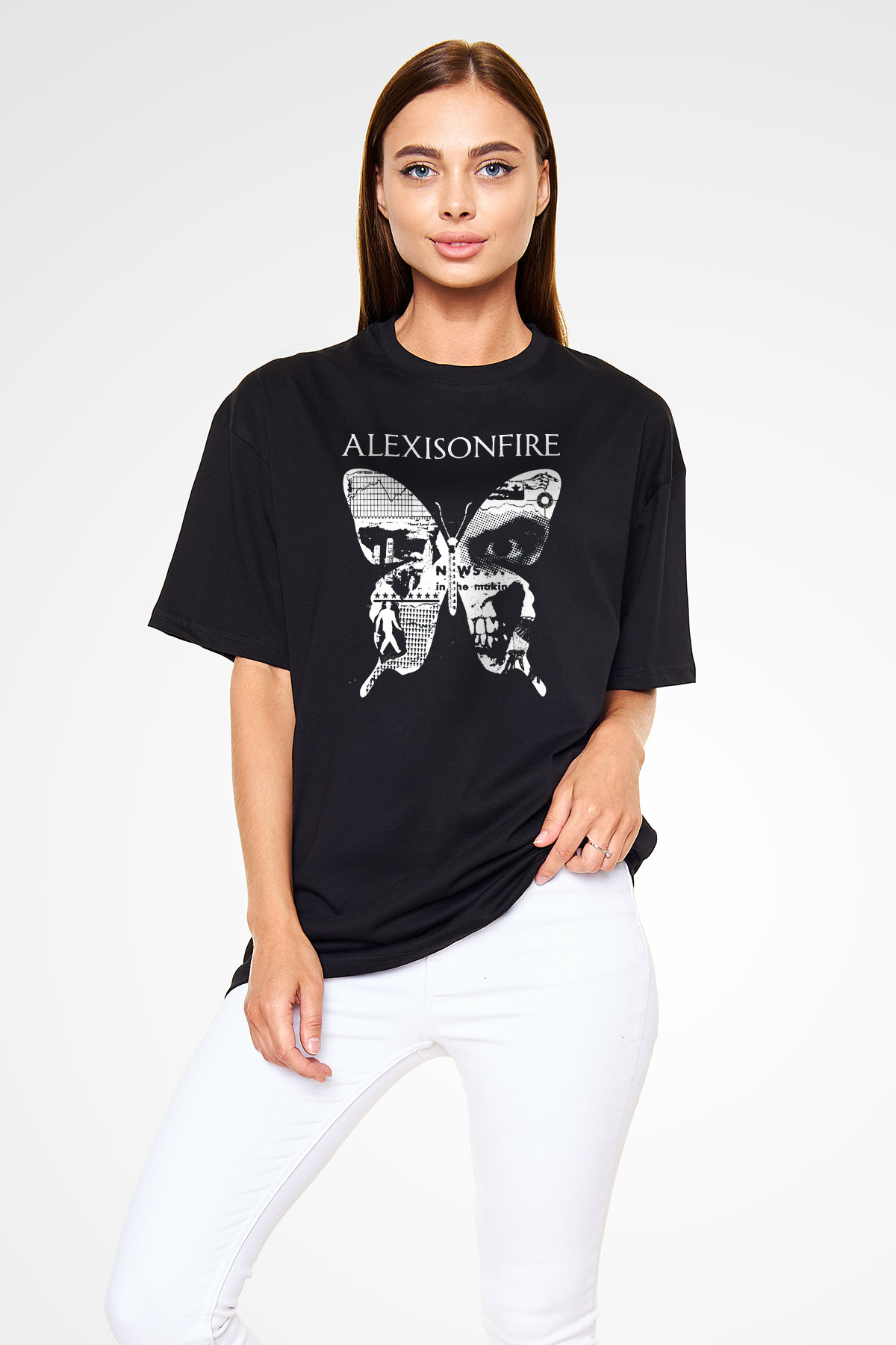 Alexisonfire Siyah Unisex Oversize Tişört T-Shirt