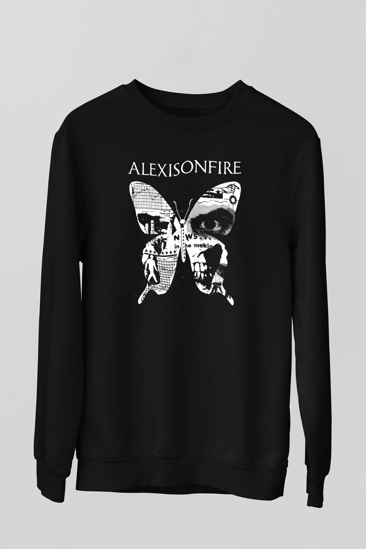 Alexisonfire Siyah Unisex Sweatshirt