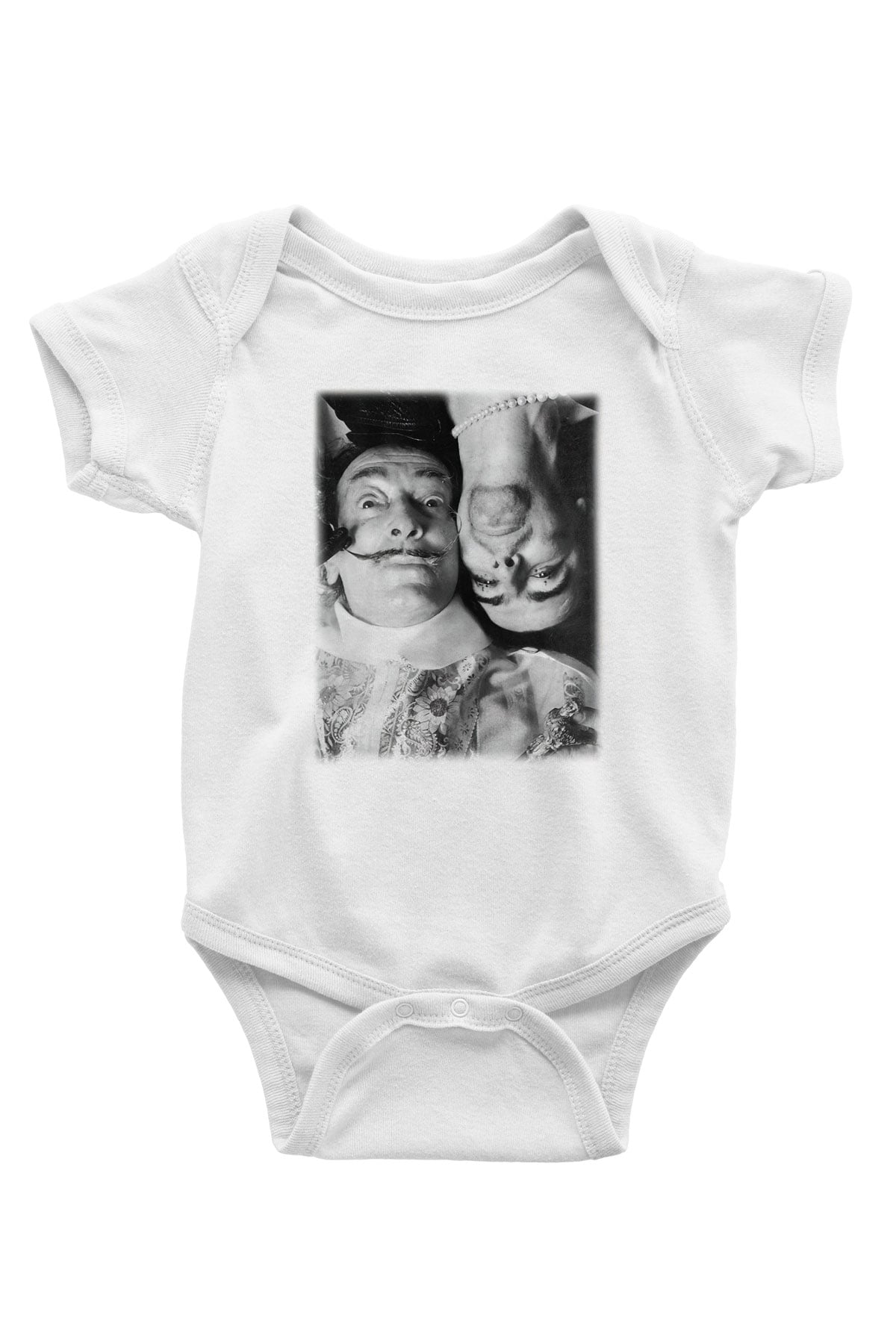 Alice Cooper Baskılı Beyaz Unisex Bebek Body - Zıbın