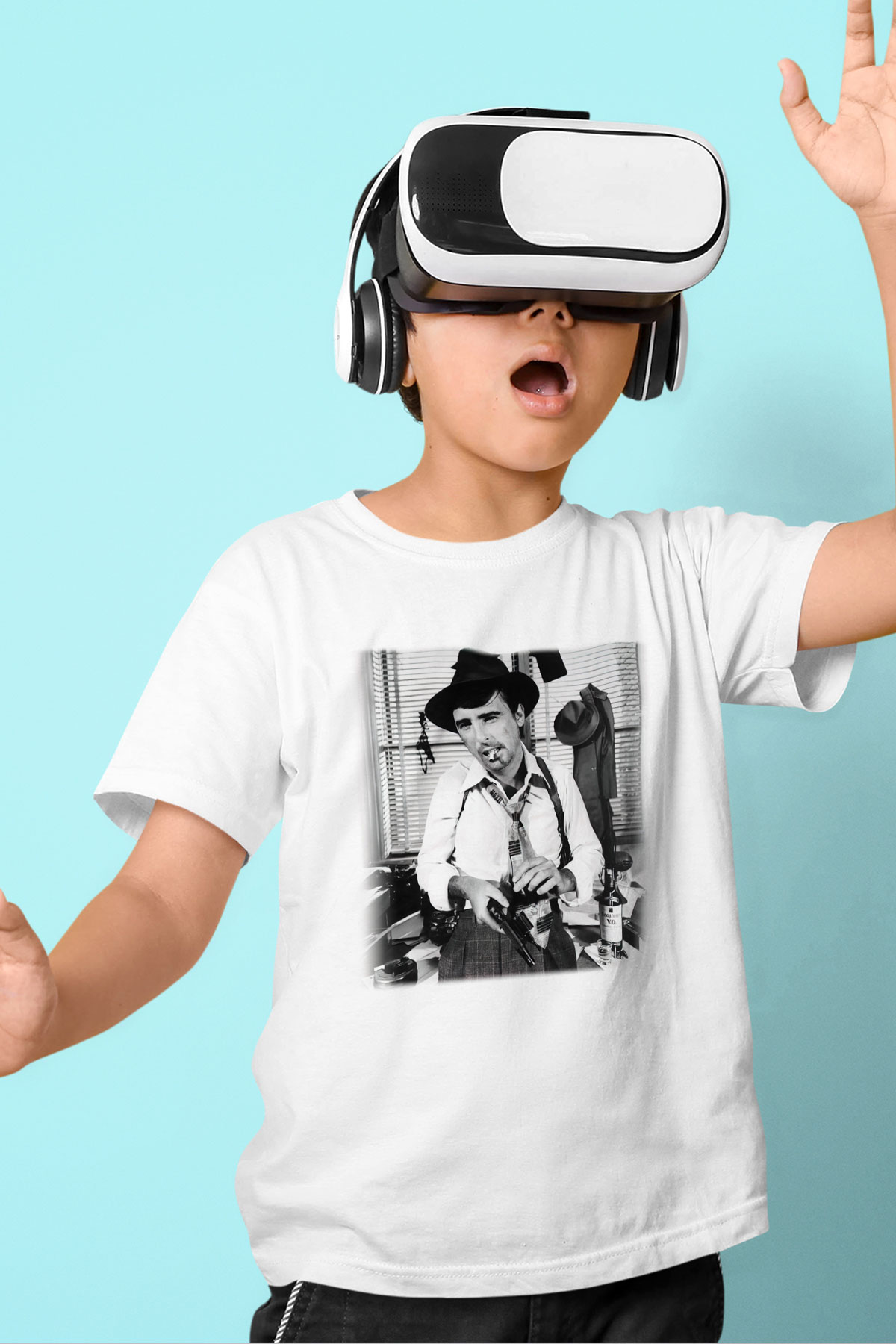 Alice Cooper Beyaz Unisex Çocuk Tişört