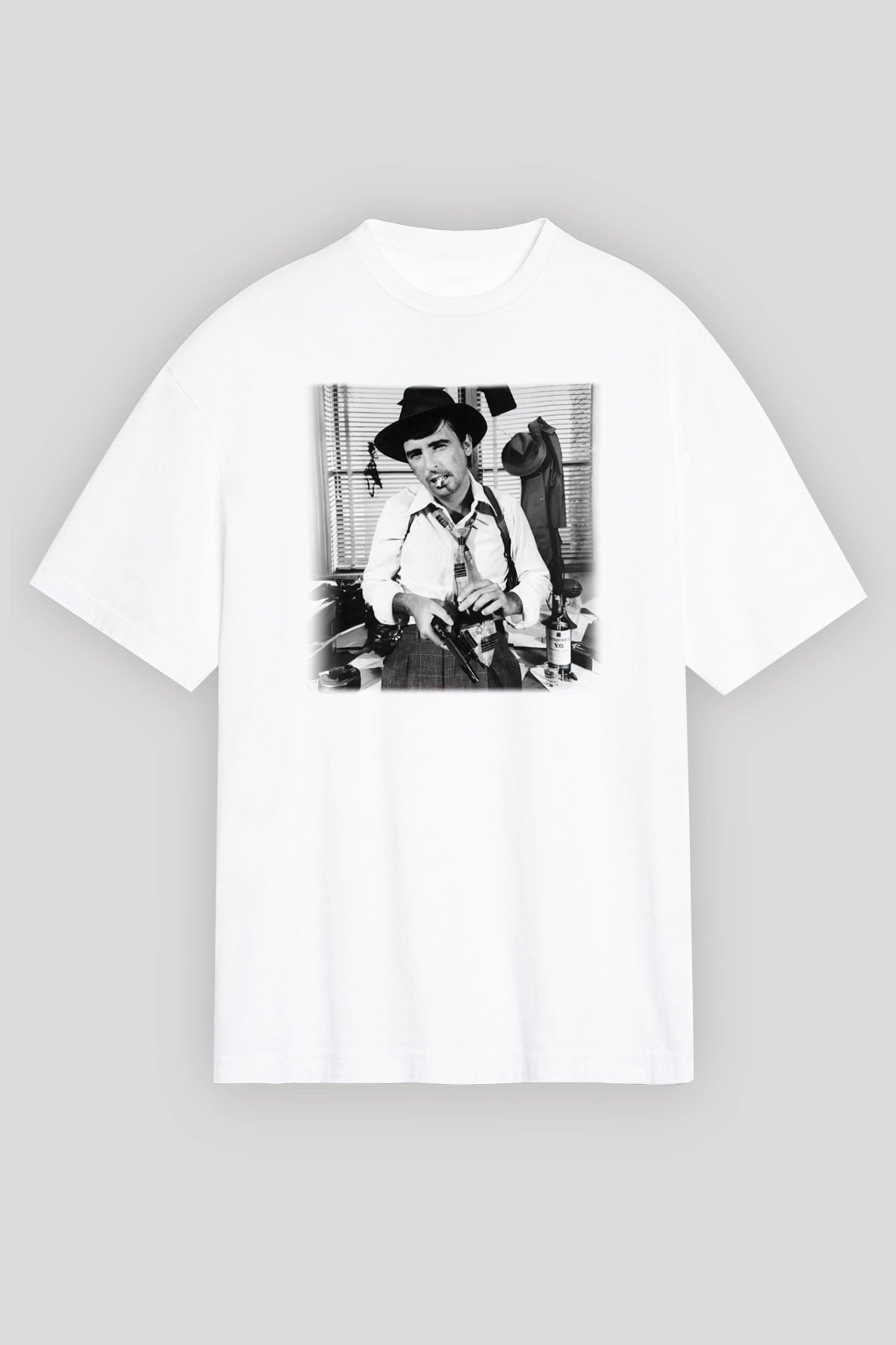 Alice Cooper Beyaz Unisex Tişört T-Shirt - TişörtFabrikası