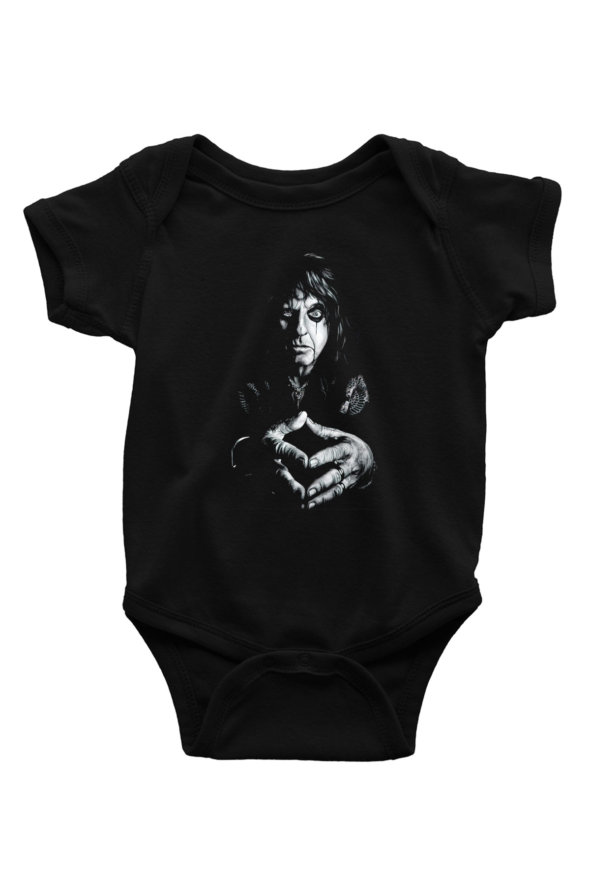 Alice Cooper Siyah Bebek Body - Zıbın