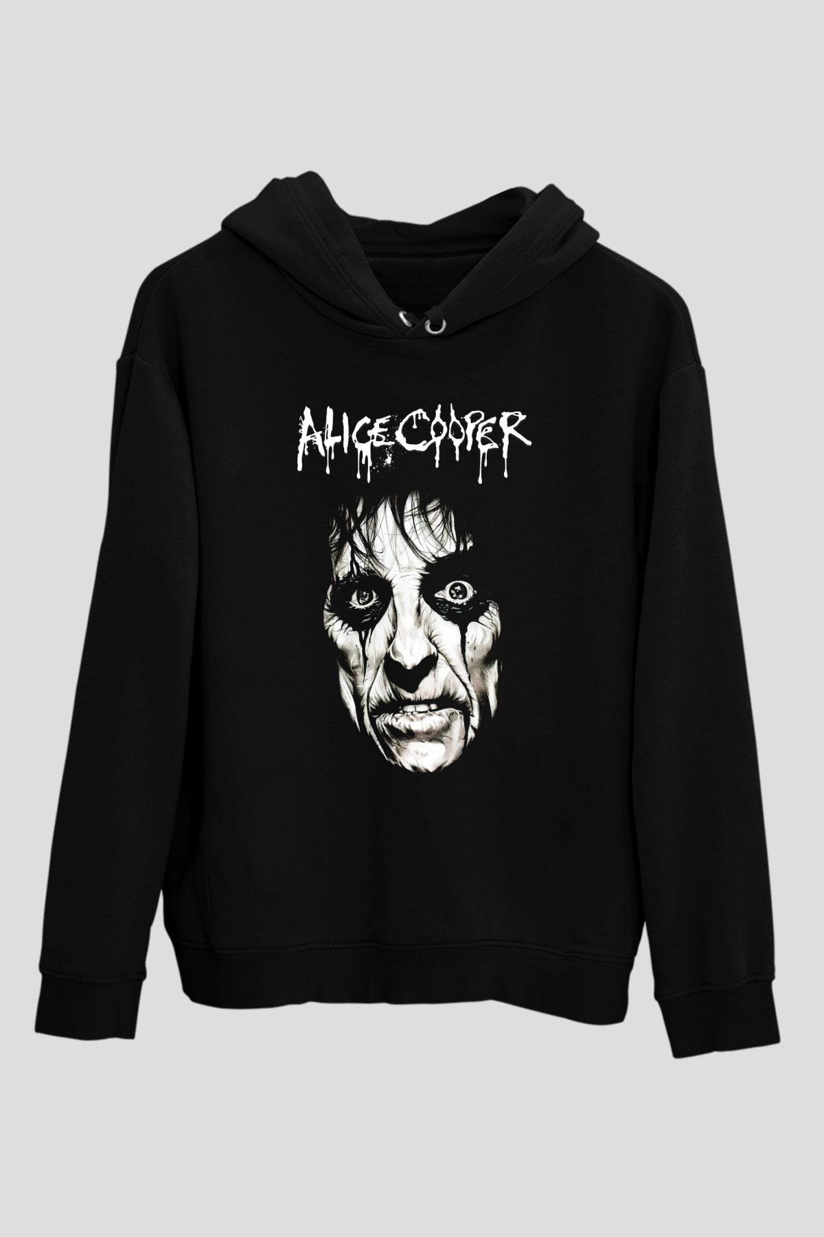 Alice Cooper Siyah Unisex Hoodie