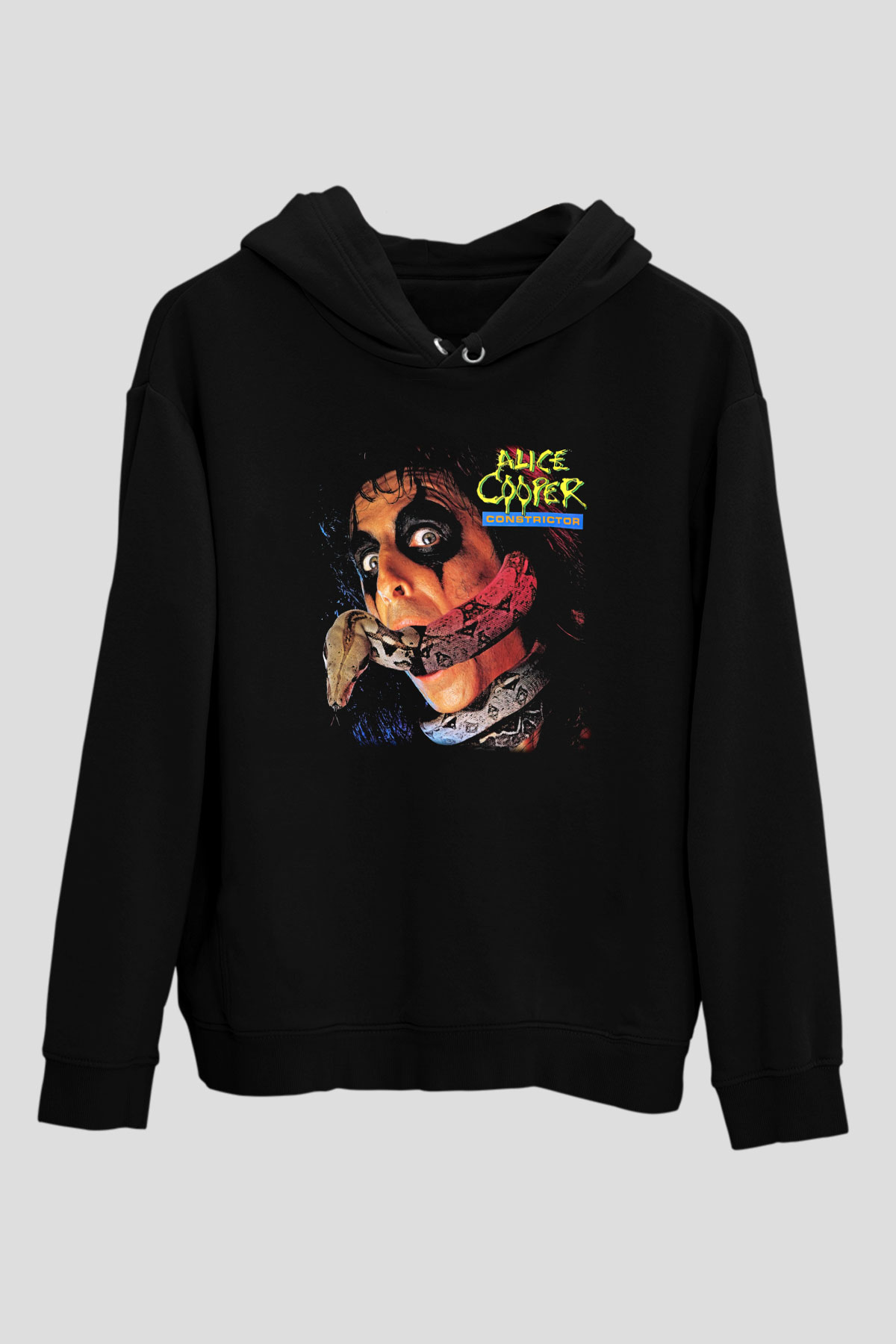 Alice Cooper Siyah Unisex Hoodie