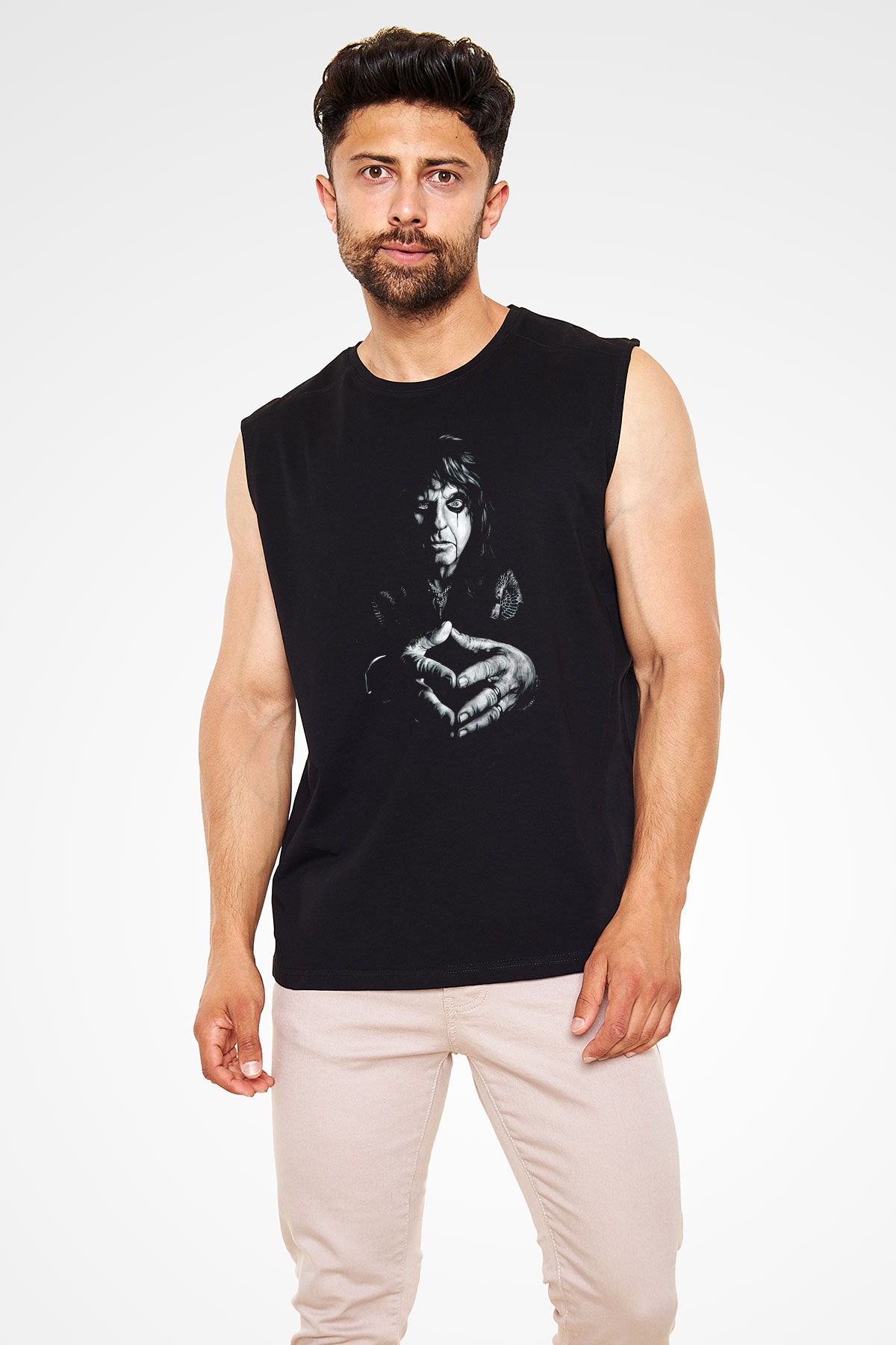 Alice Cooper Siyah Unisex Kolsuz Tişört