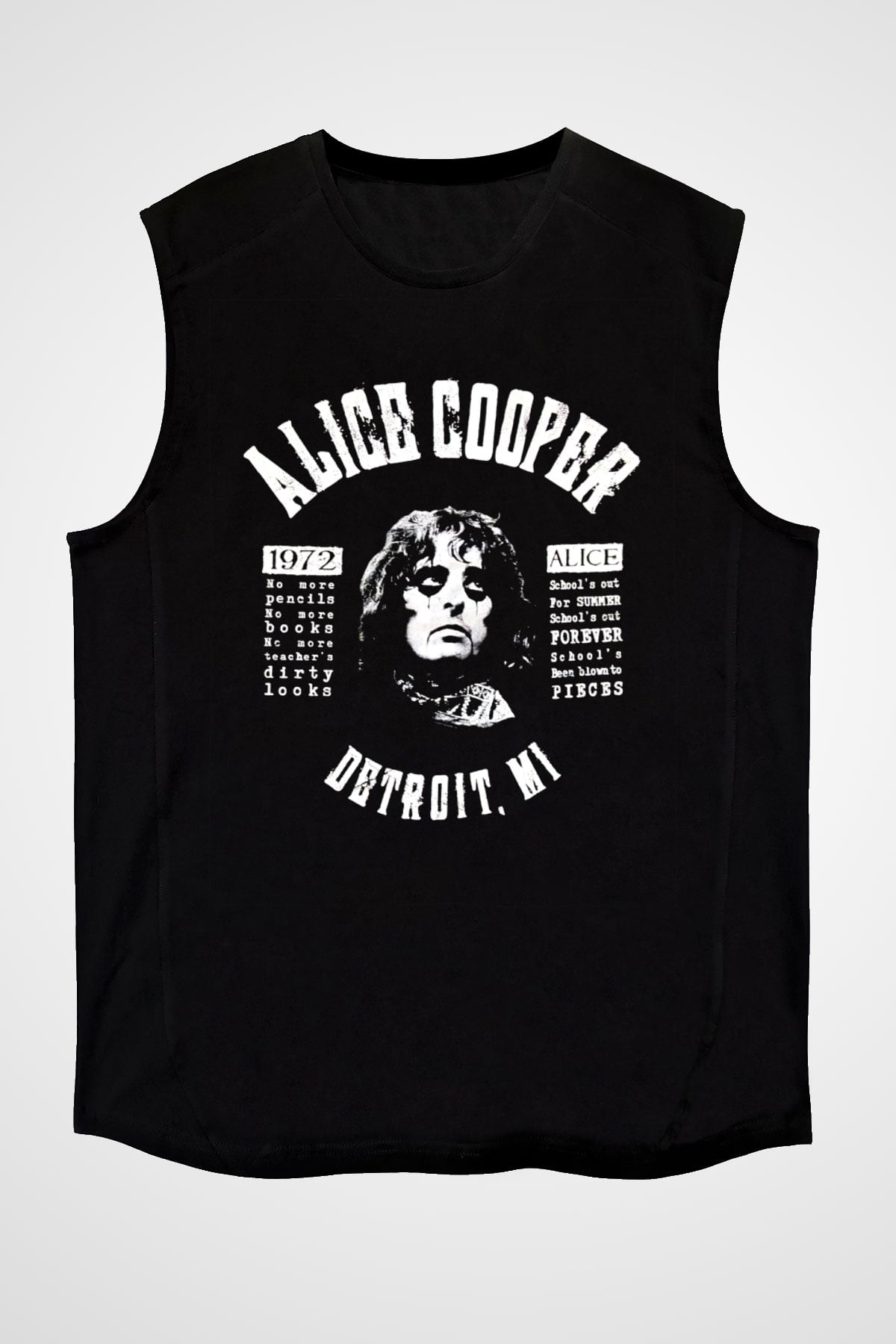 Alice Cooper Siyah Unisex Kolsuz Tişört