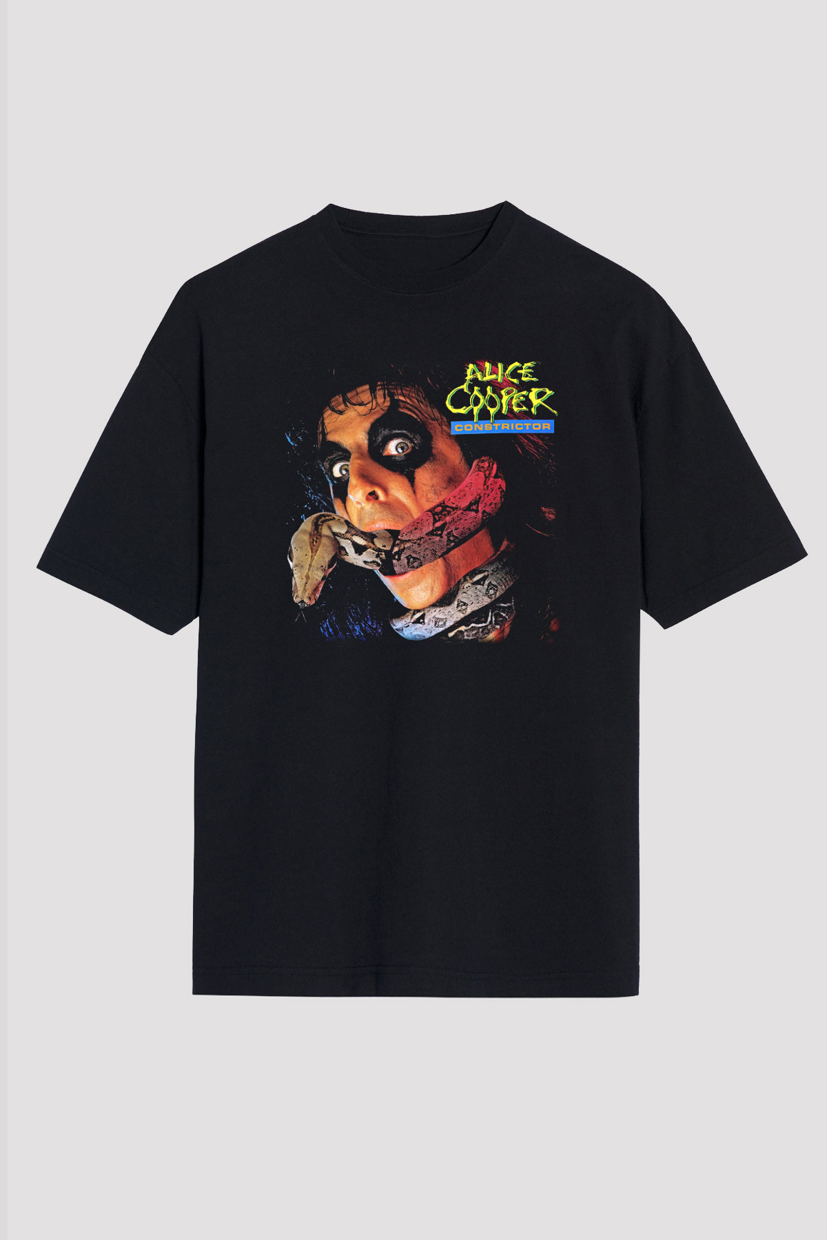 Alice Cooper Siyah Unisex Oversize Tişört T-Shirt