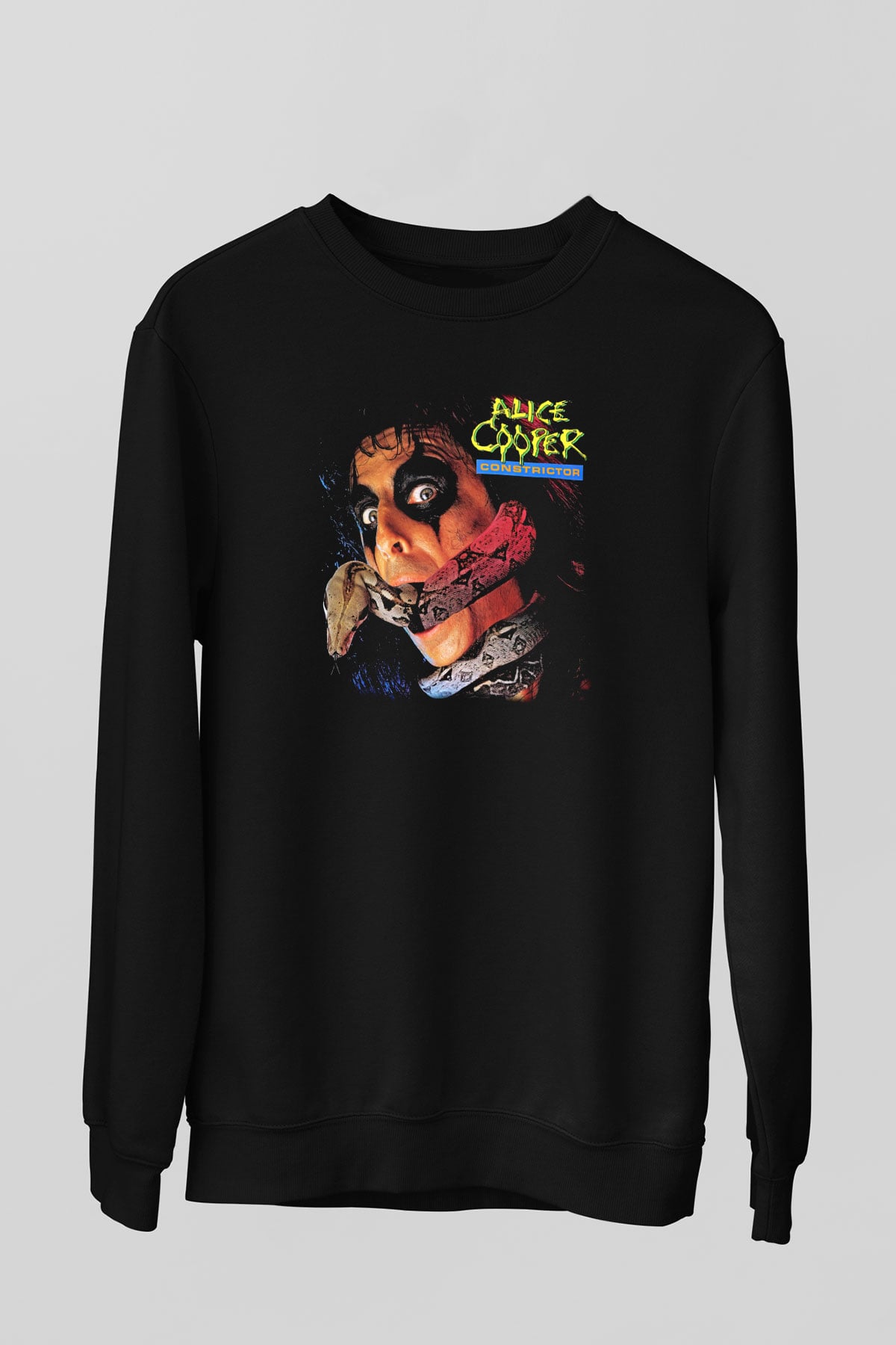 Alice Cooper Siyah Unisex Sweatshirt