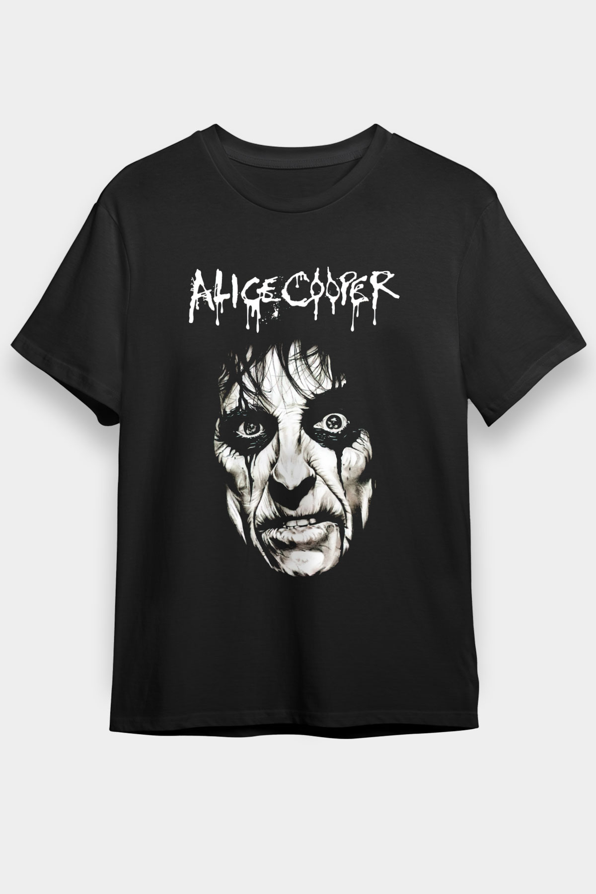 Alice Cooper Siyah Unisex Tişört T-Shirt - TişörtFabrikası