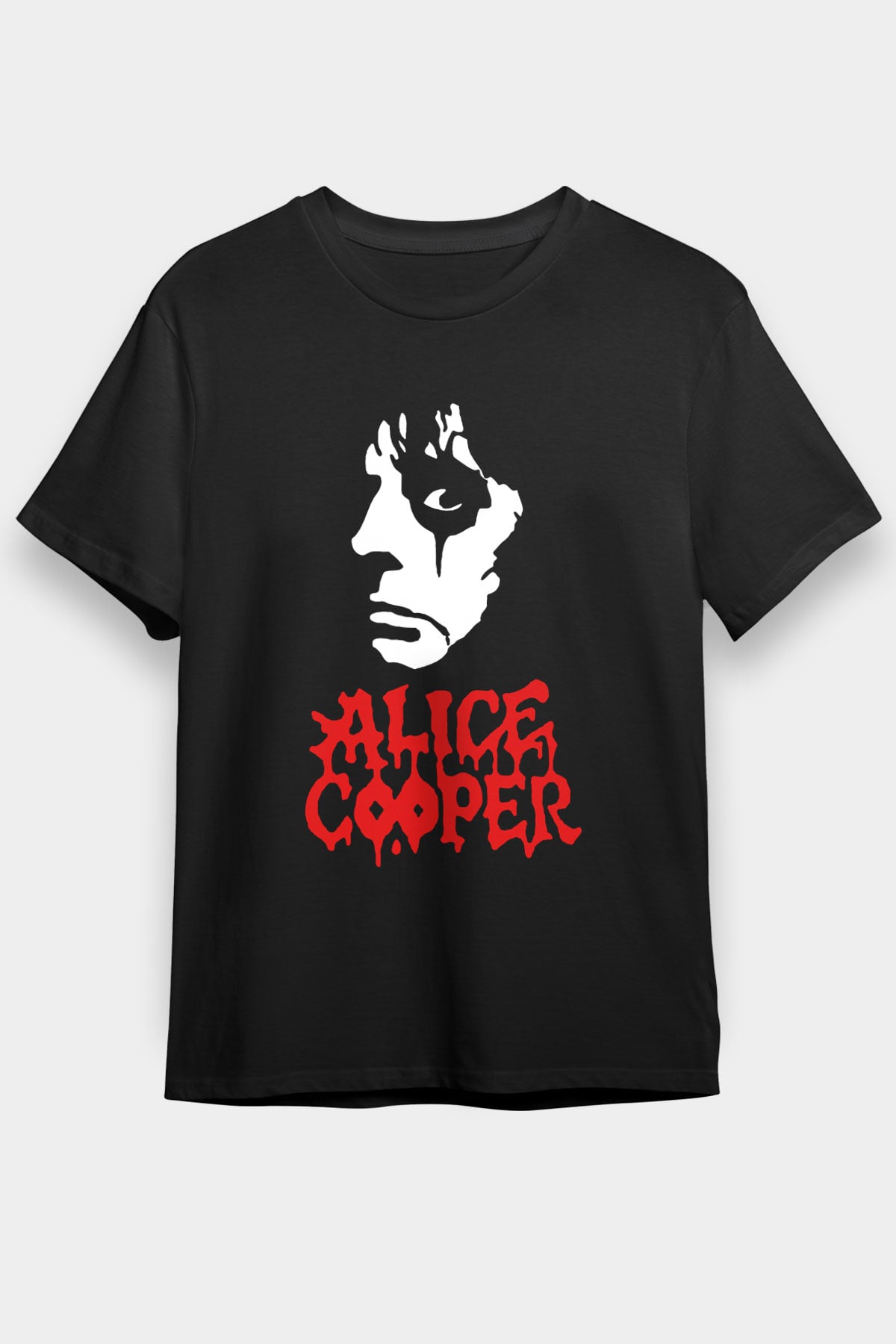 Alice Cooper Siyah Unisex Tişört T-Shirt - TişörtFabrikası