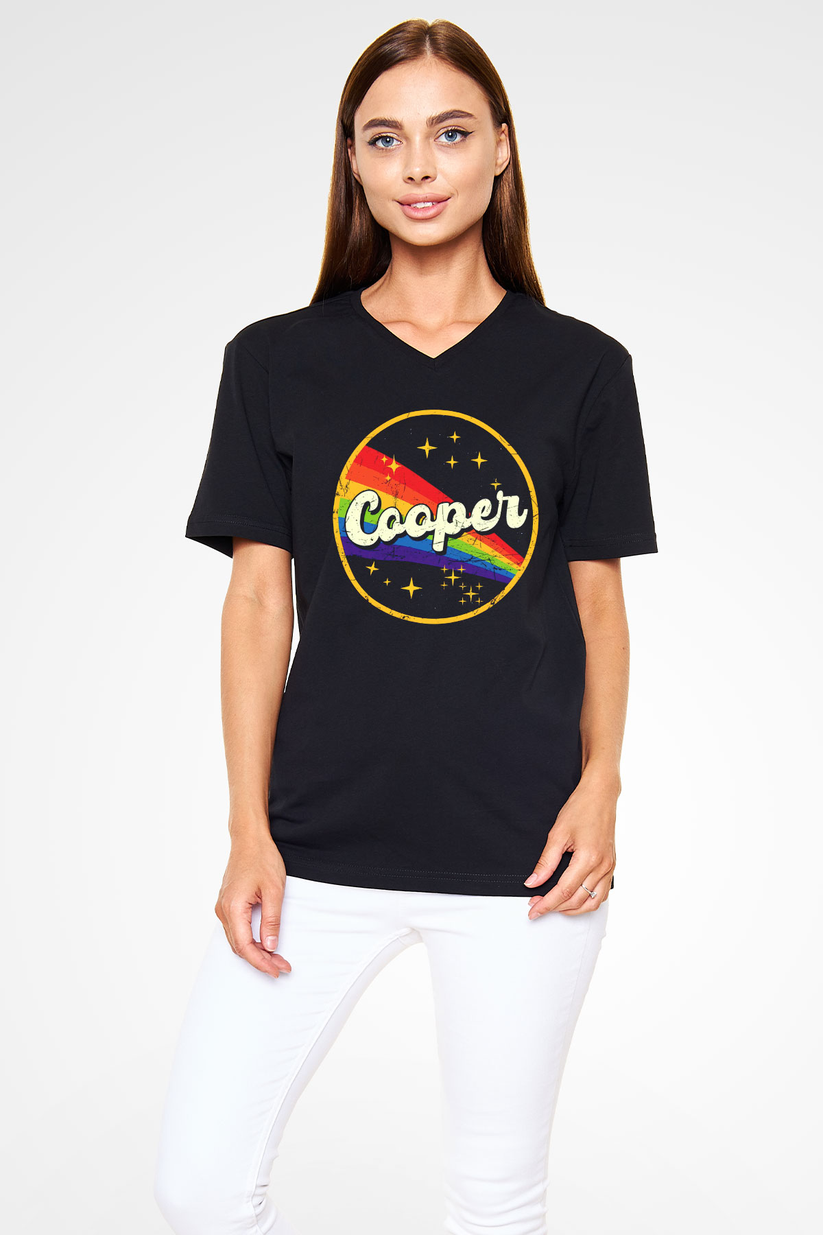 Alice Cooper Siyah Unisex V Yaka Tişört