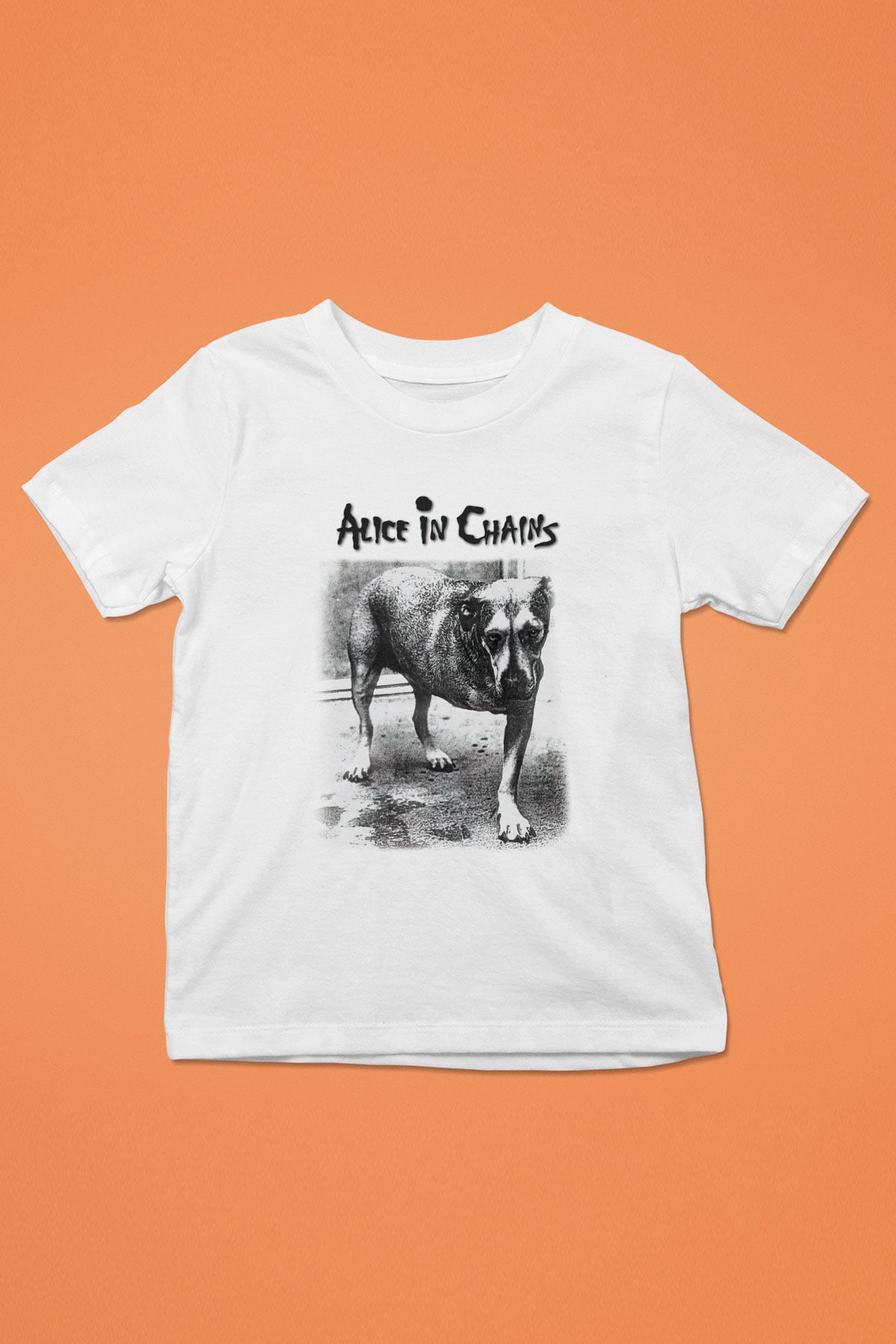 Alice in Chains Baskılı Beyaz Unisex Çocuk Tişört