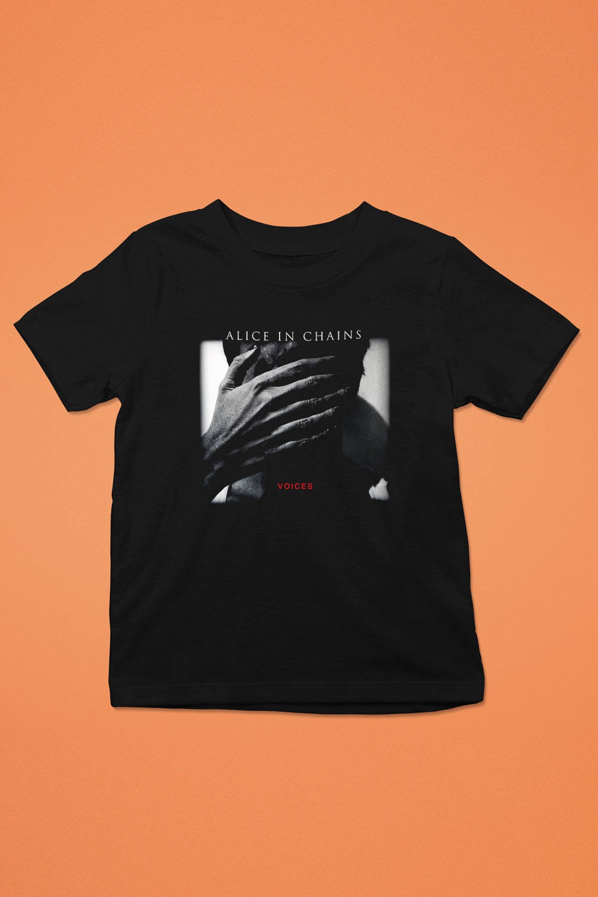 Alice in Chains Baskılı Siyah Unisex Çocuk Tişört
