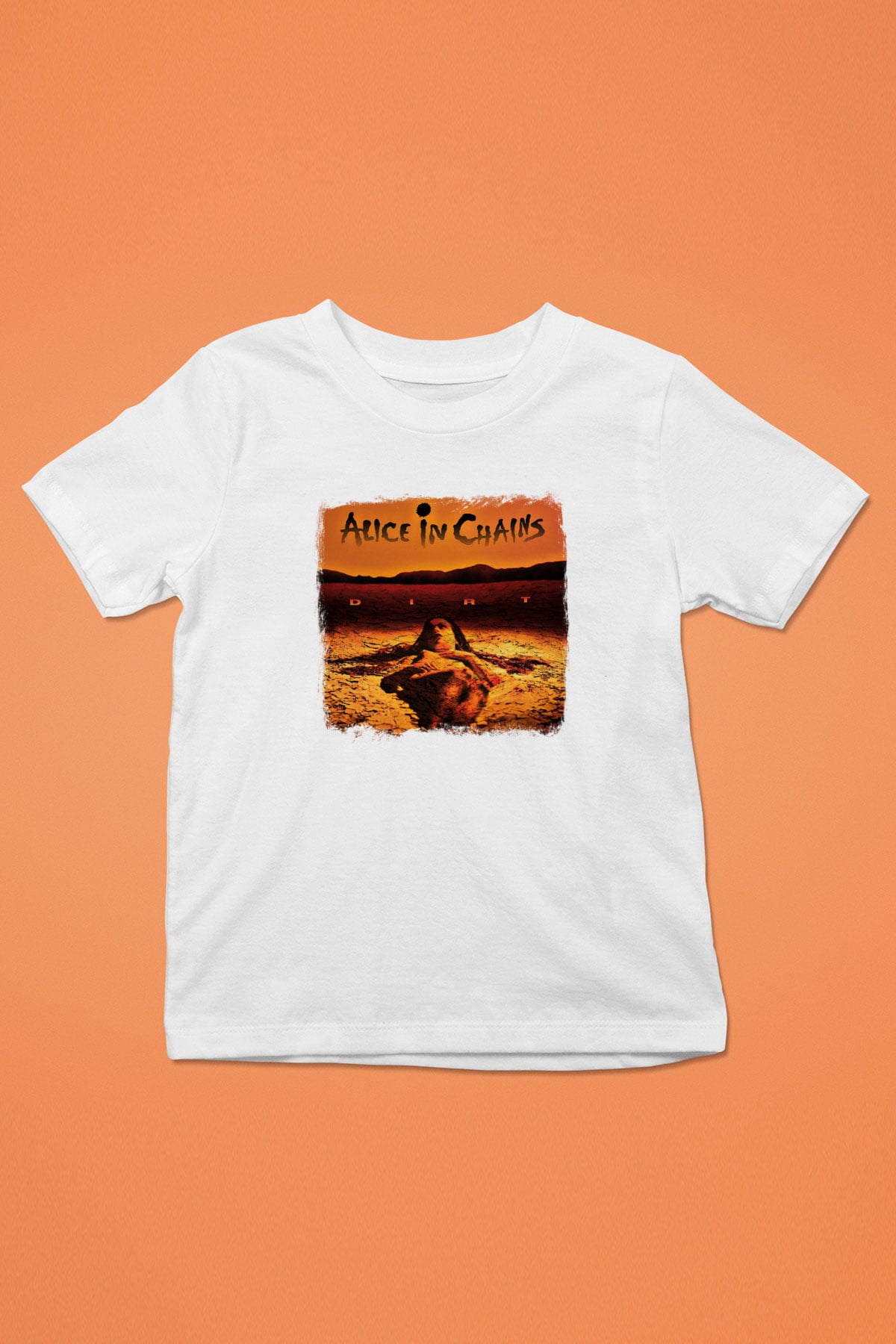 Alice in Chains Baskılı Unisex Beyaz Çocuk Tişört