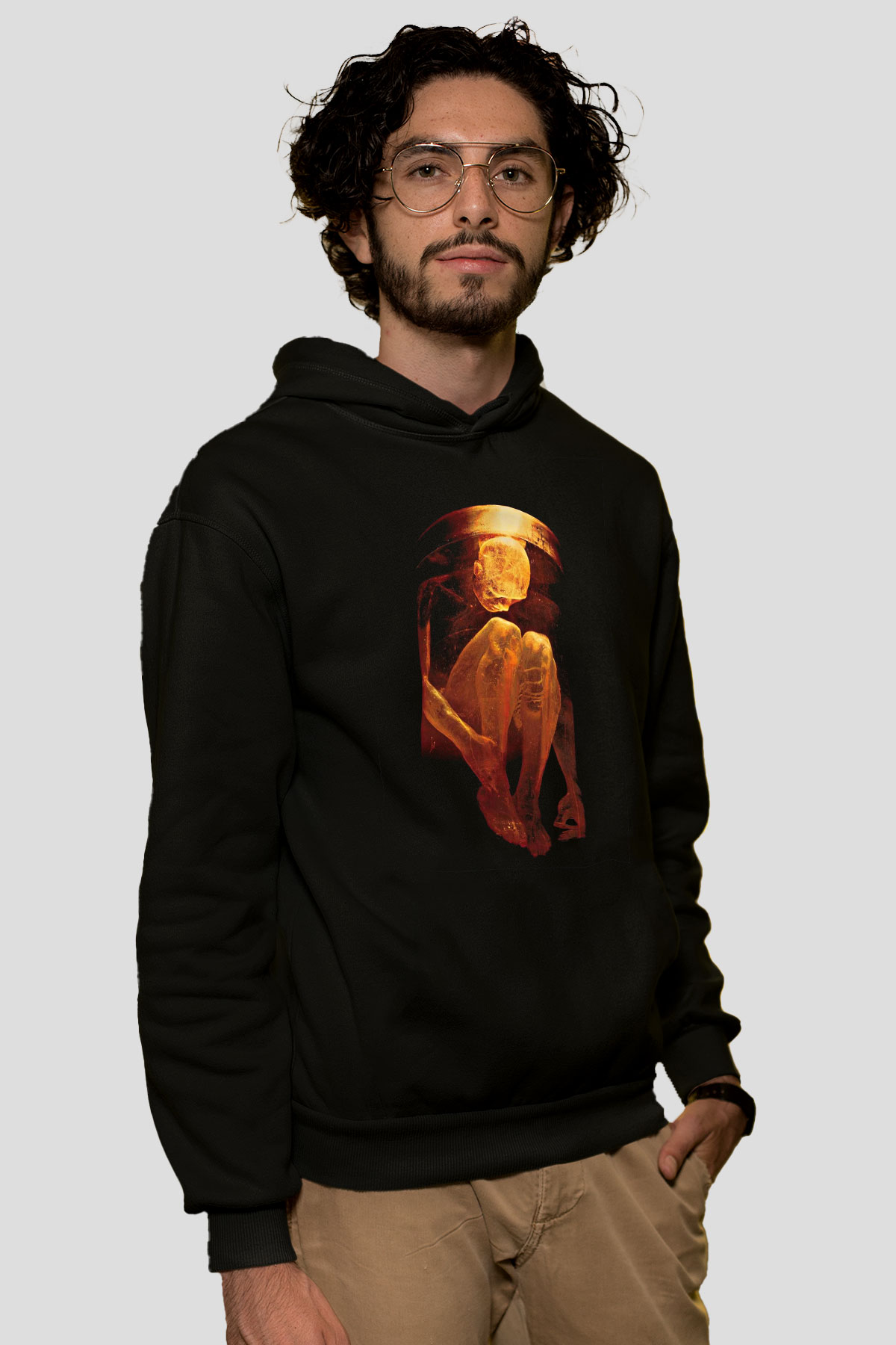 Alice in Chains Baskılı Unisex Siyah Hoodie