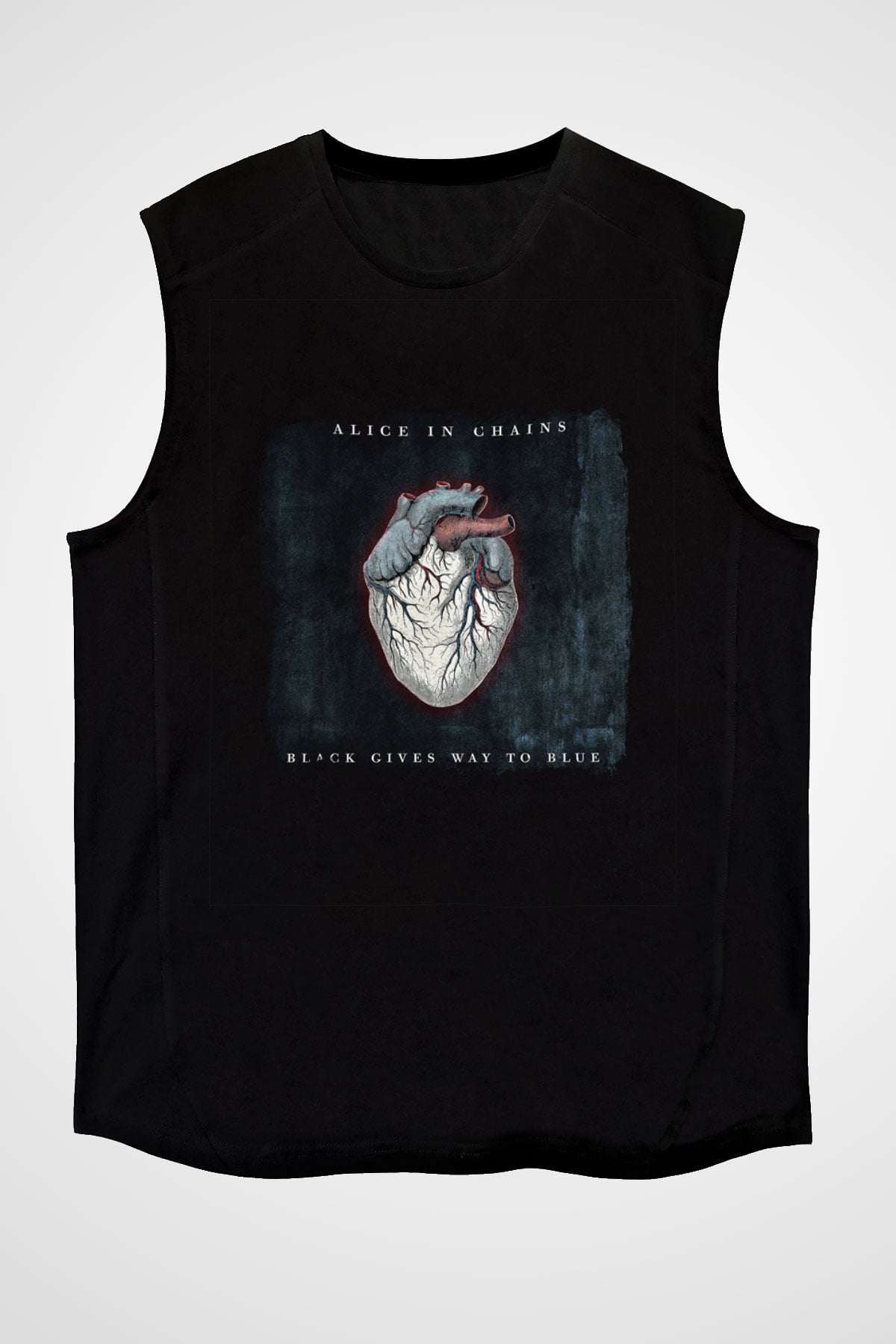 Alice in Chains Baskılı Unisex Siyah Kolsuz Tişört