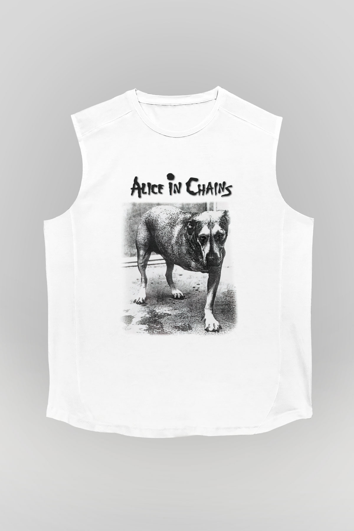 Alice in Chains Beyaz Unisex Kolsuz Tişört
