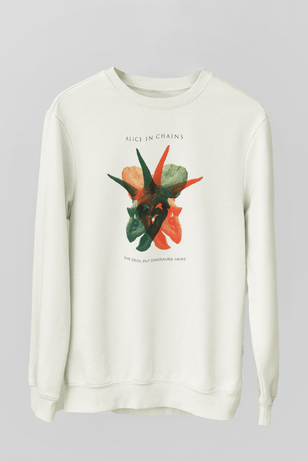 Alice in Chains Beyaz Unisex Sweatshirt